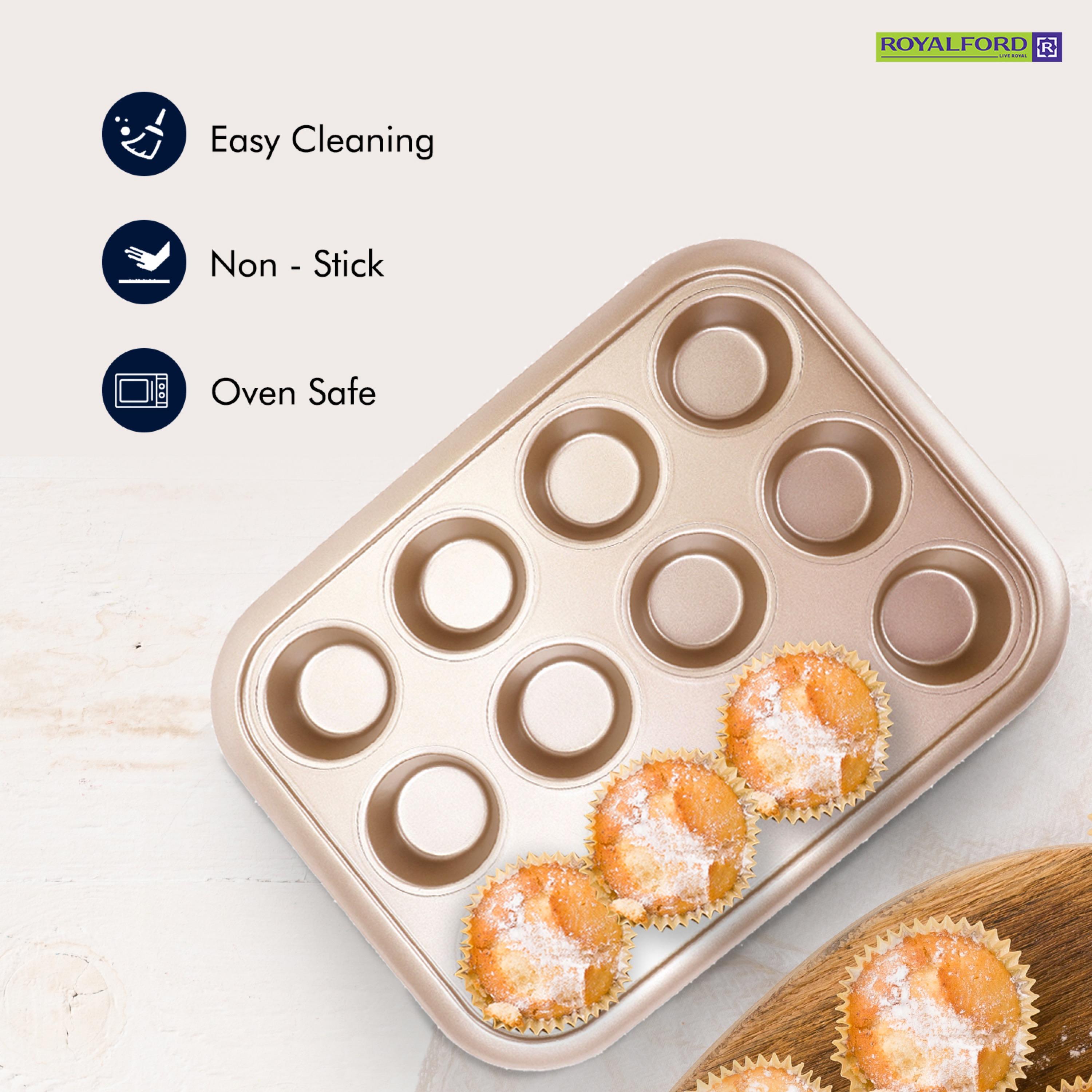 قالب مافن كربون ستيل 12 كوب من رويال فورد-household-kitchen-bakeware-bakingdishes-image-3