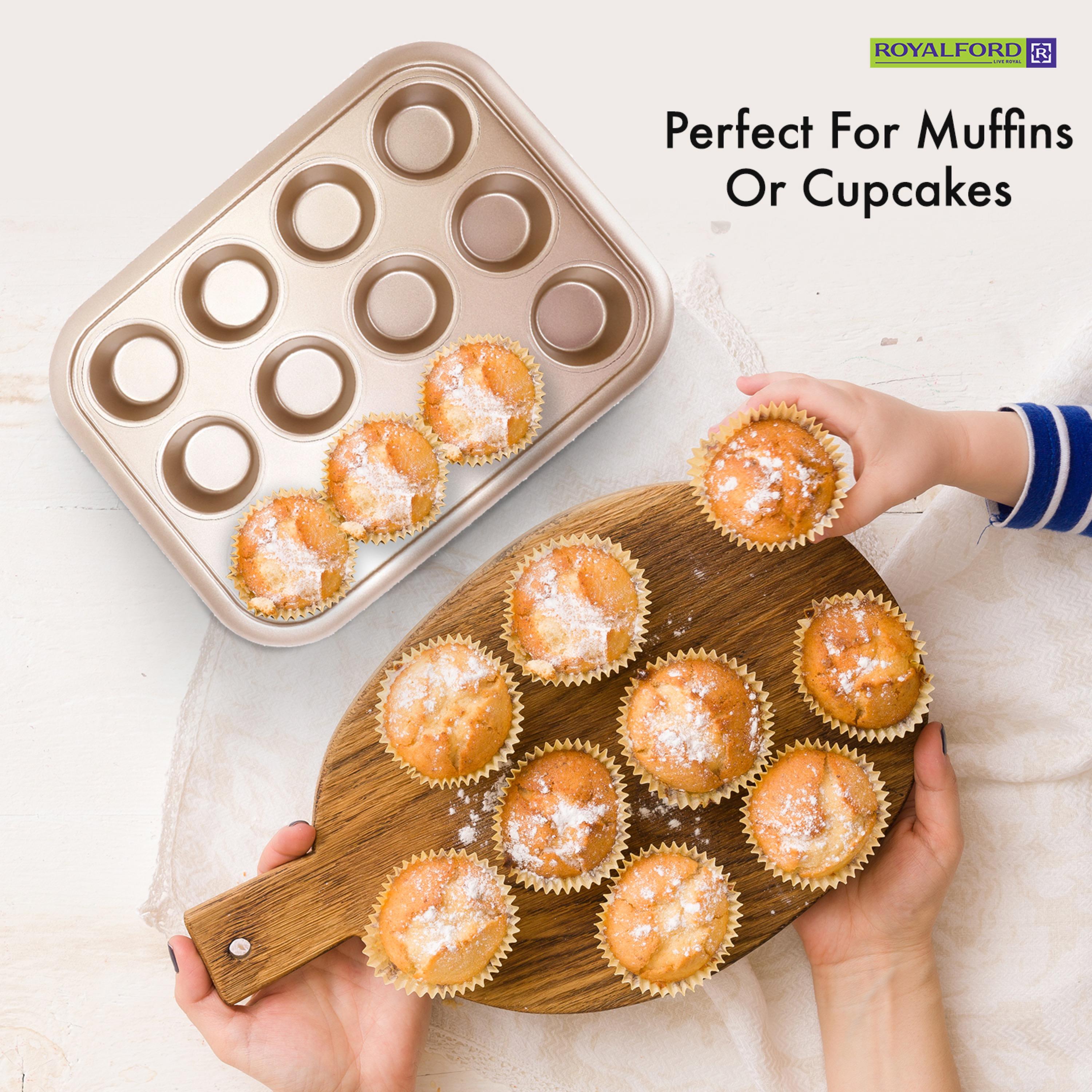قالب مافن كربون ستيل 12 كوب من رويال فورد-household-kitchen-bakeware-bakingdishes-image-6