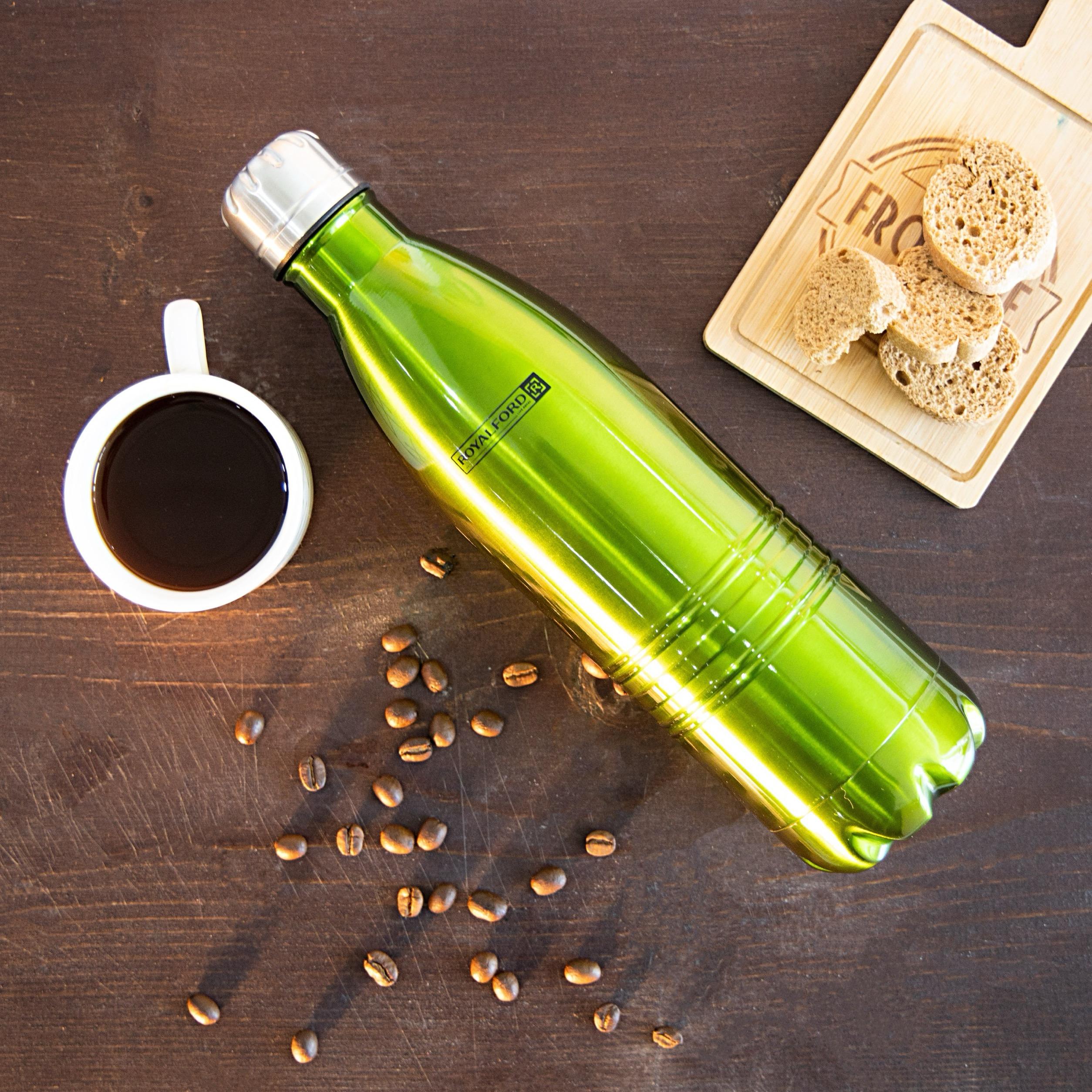 Royalford Double Wall Stainless Steel Vacuum Bottle - 350 ml-school-waterbottles-image-2