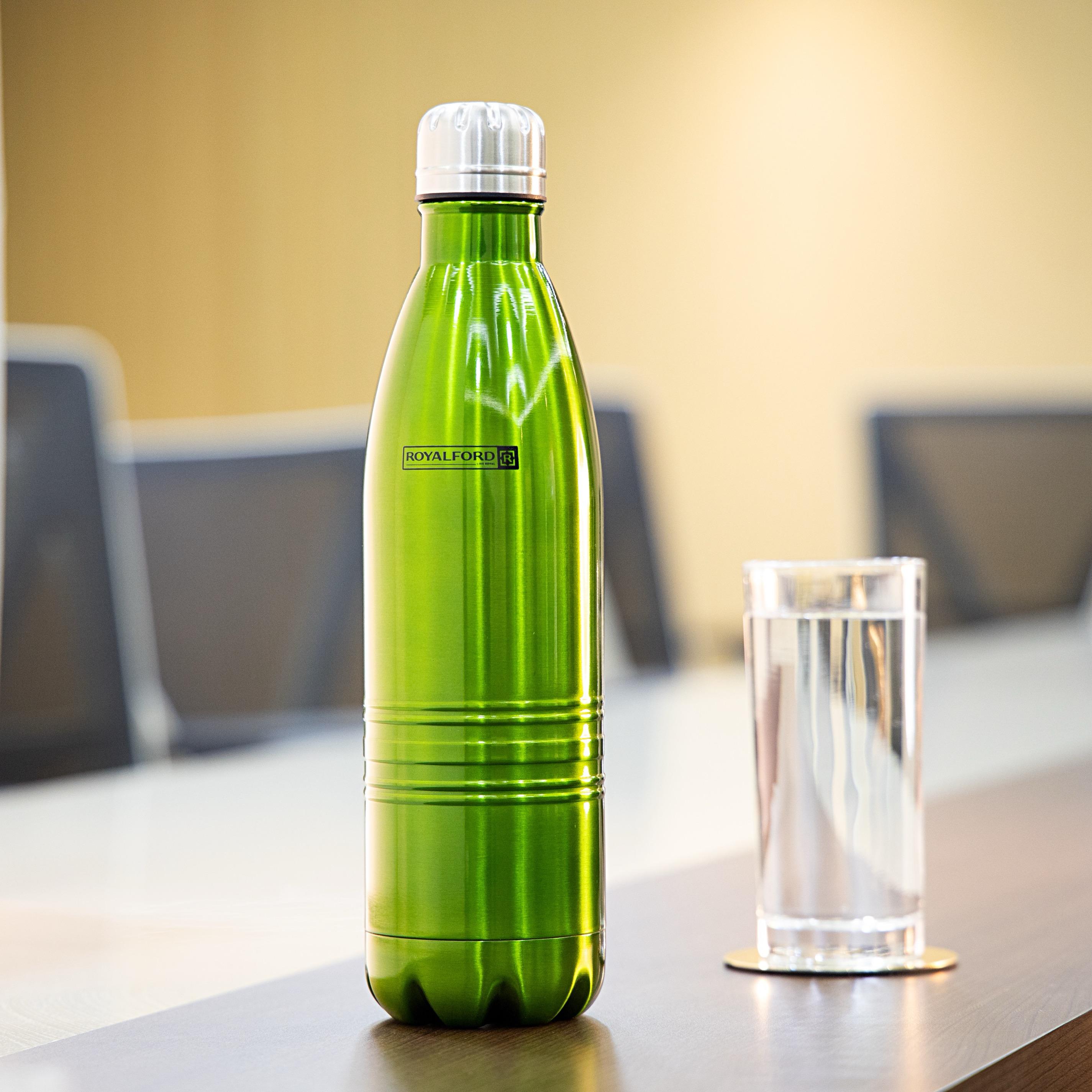 Royalford Double Wall Stainless Steel Vacuum Bottle - 350 ml-school-waterbottles-image-3