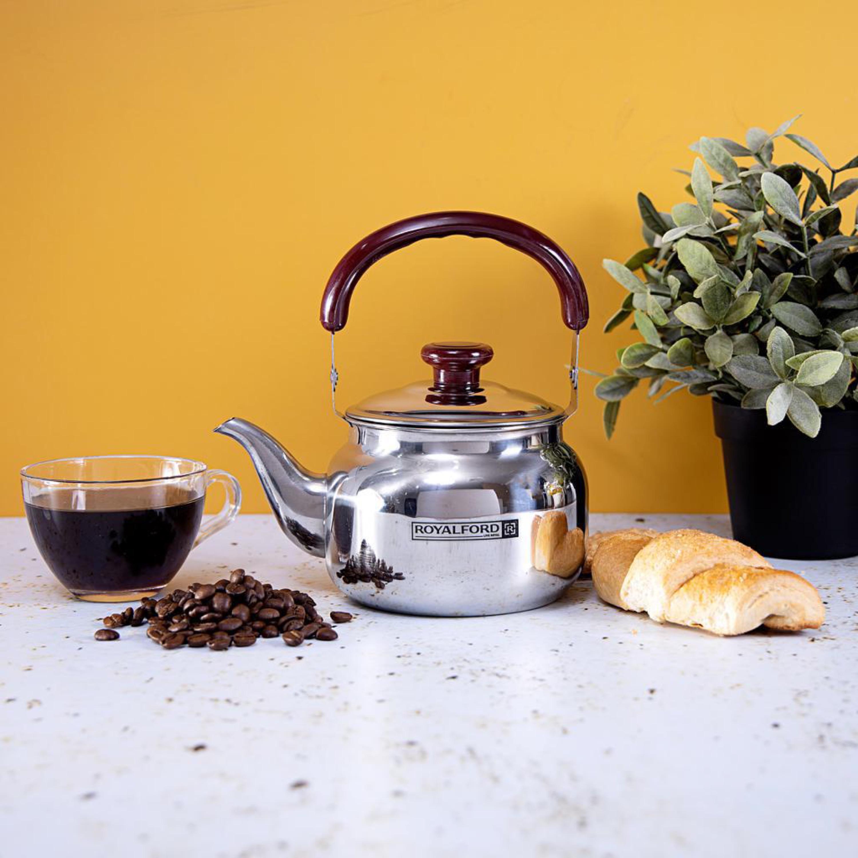 Stainless Steel Kettle - 1 L-household-dining-teaandcoffee-vacuumflaskscoffeeandteapots-image-3