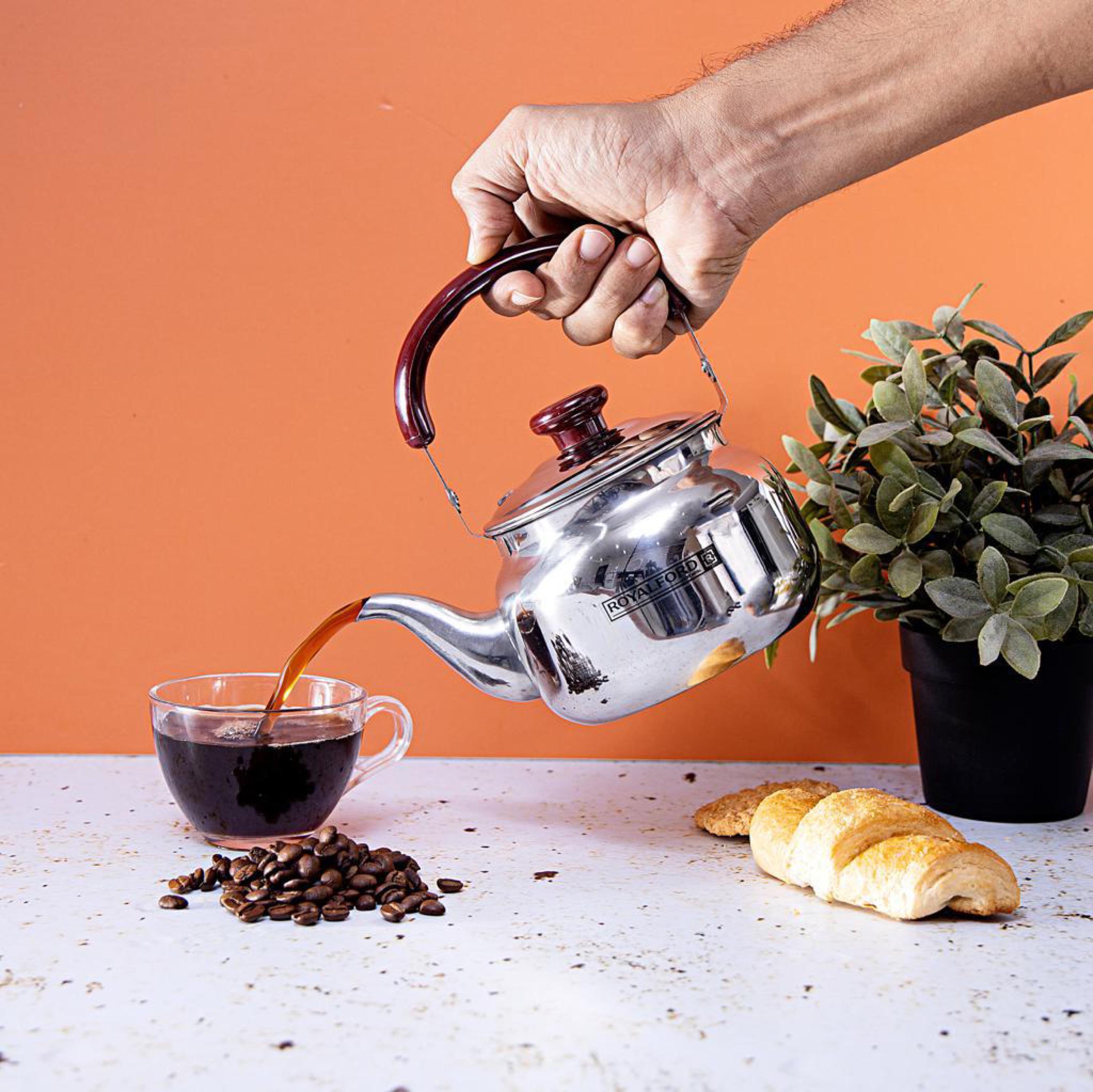 Stainless Steel Kettle - 1 L-household-dining-teaandcoffee-vacuumflaskscoffeeandteapots-image-5