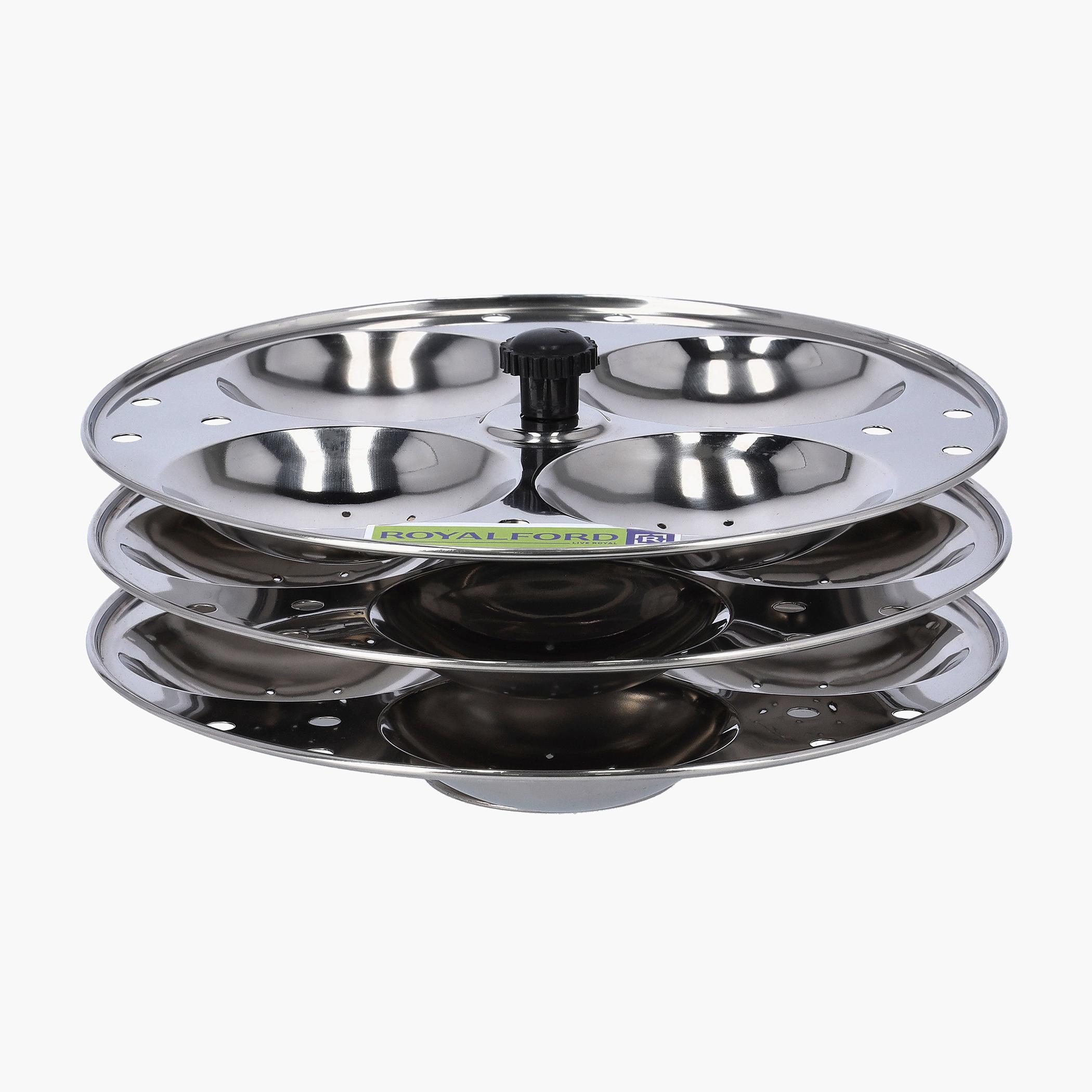 Stainless Steel 3-Rack Idly Stand-household-kitchen-cookware-cookwareandsets-image-1