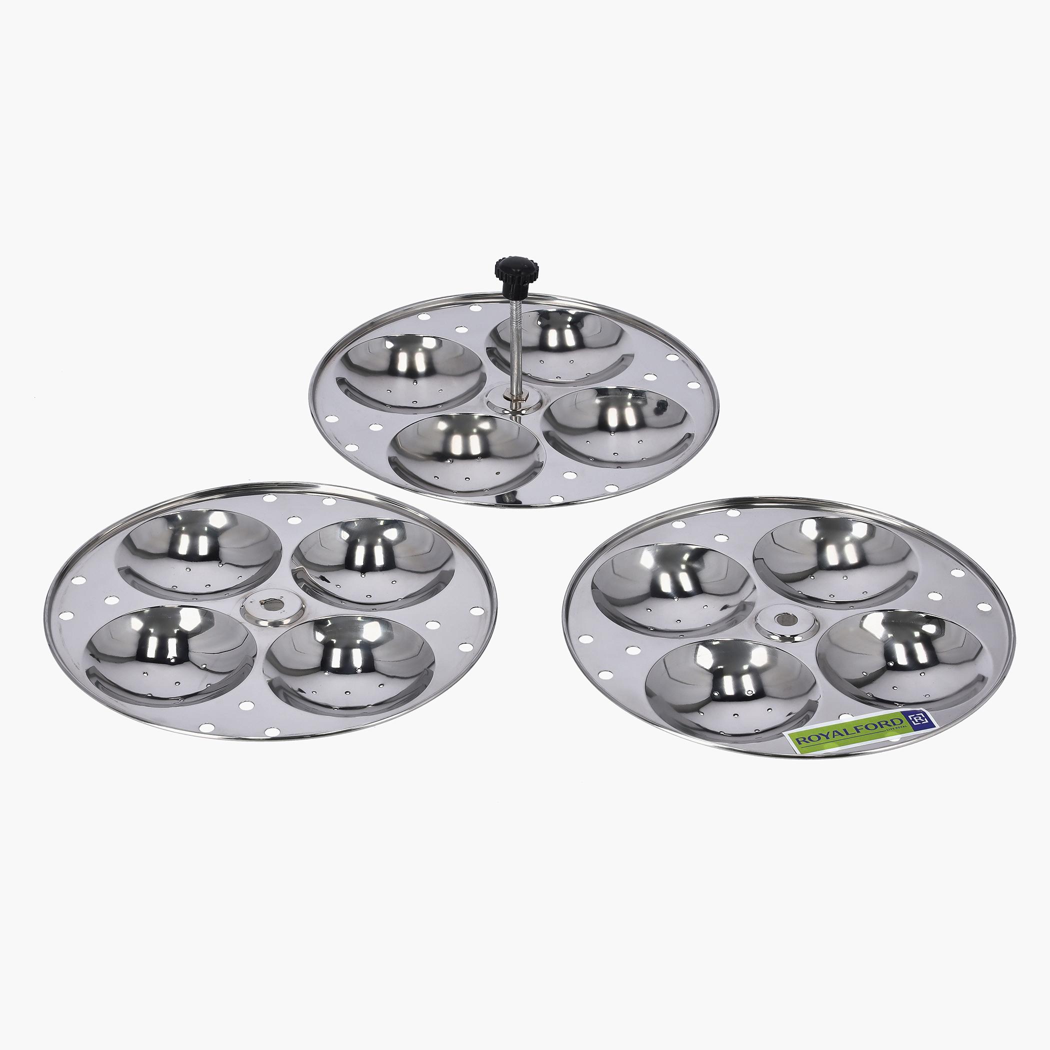 Stainless Steel 3-Rack Idly Stand-household-kitchen-cookware-cookwareandsets-image-3