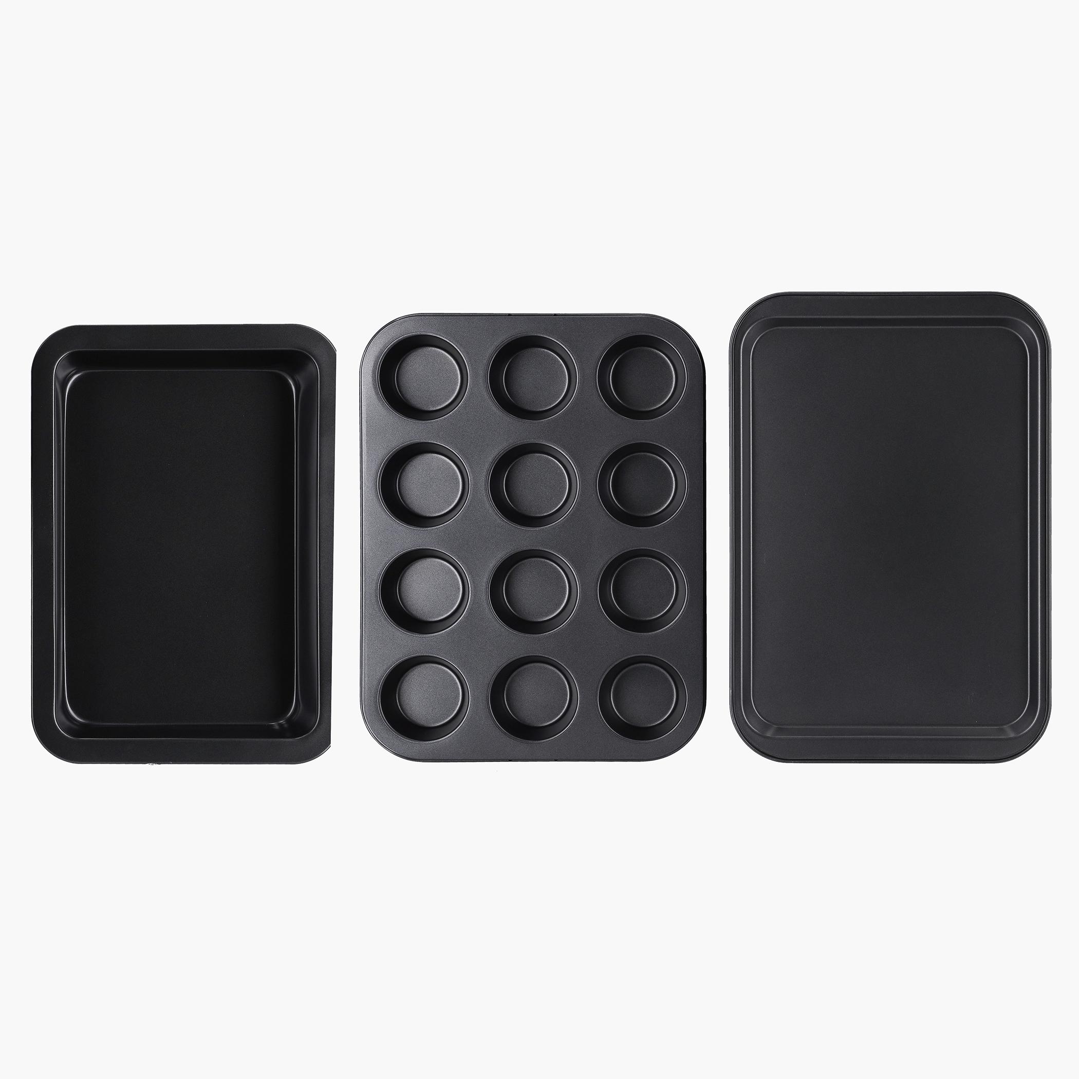 Non-Stick 3-Piece Carbon Steel Bakeware Set-household-kitchen-bakeware-bakingpansandmoulds-image-1