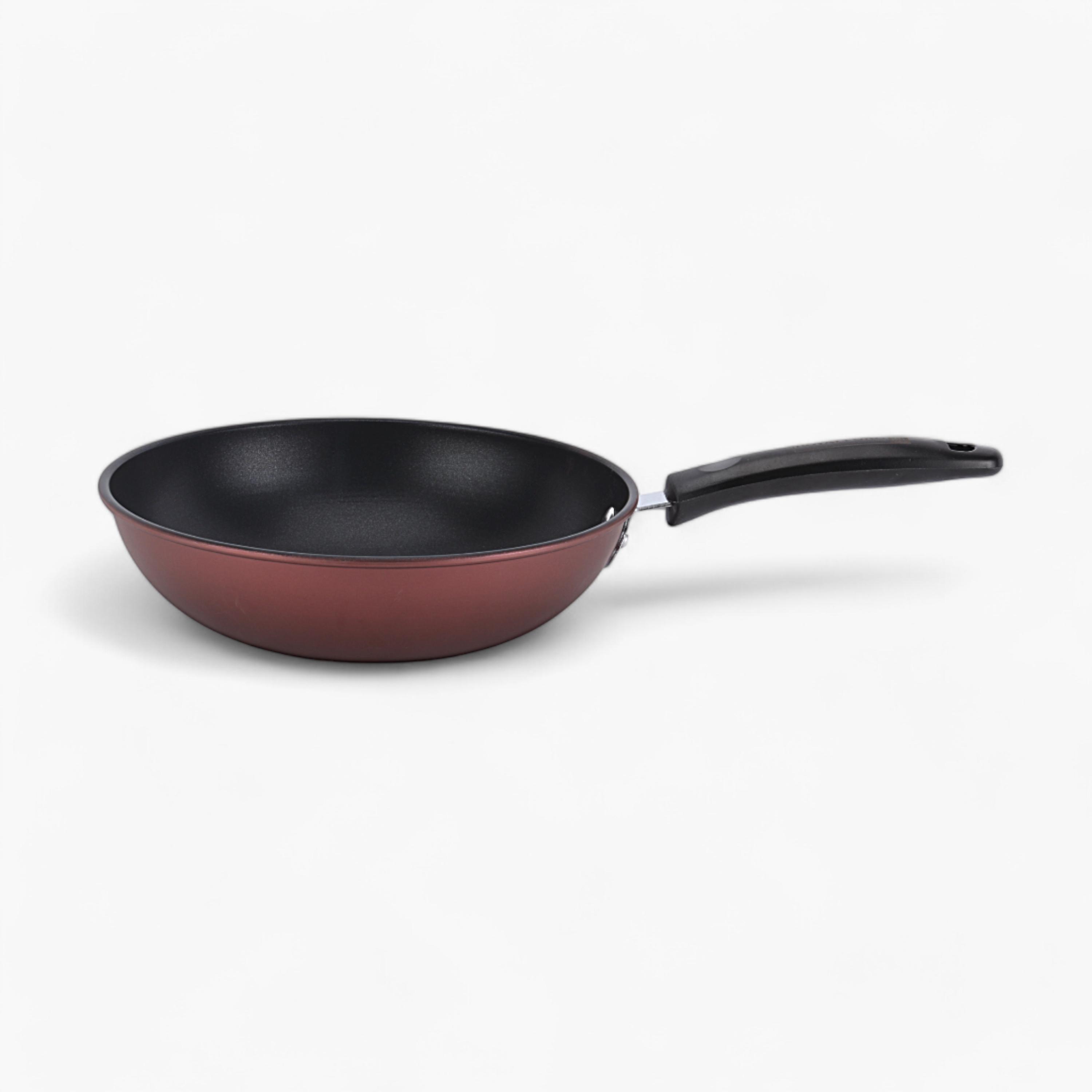 Non-Stick Carbon Steel Wok Pan - 28 cms-household-kitchen-cookware-potsandpans-image-2