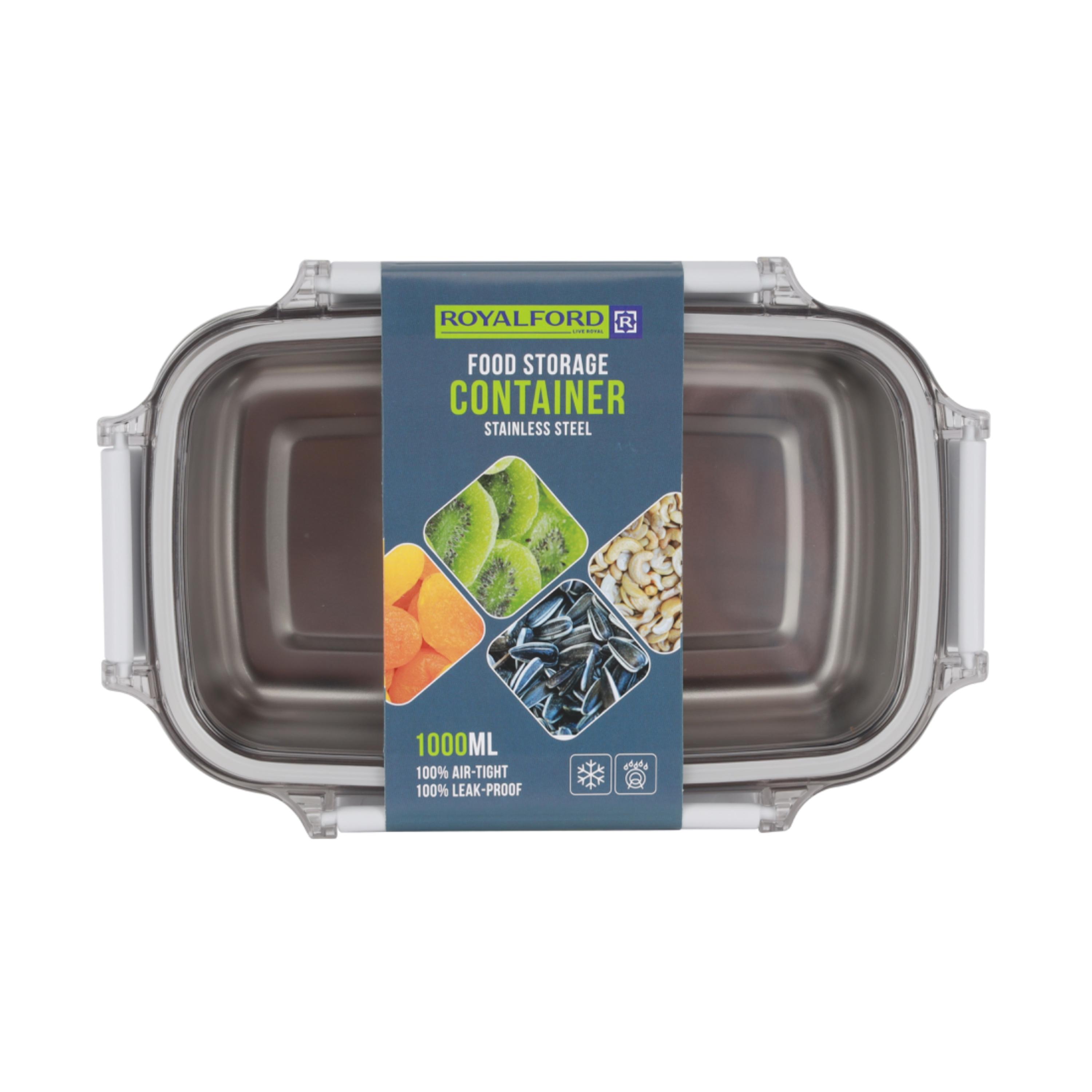 Stainless Steel Lunch Box - 1 L-household-kitchen-foodstorage-containers-image-2