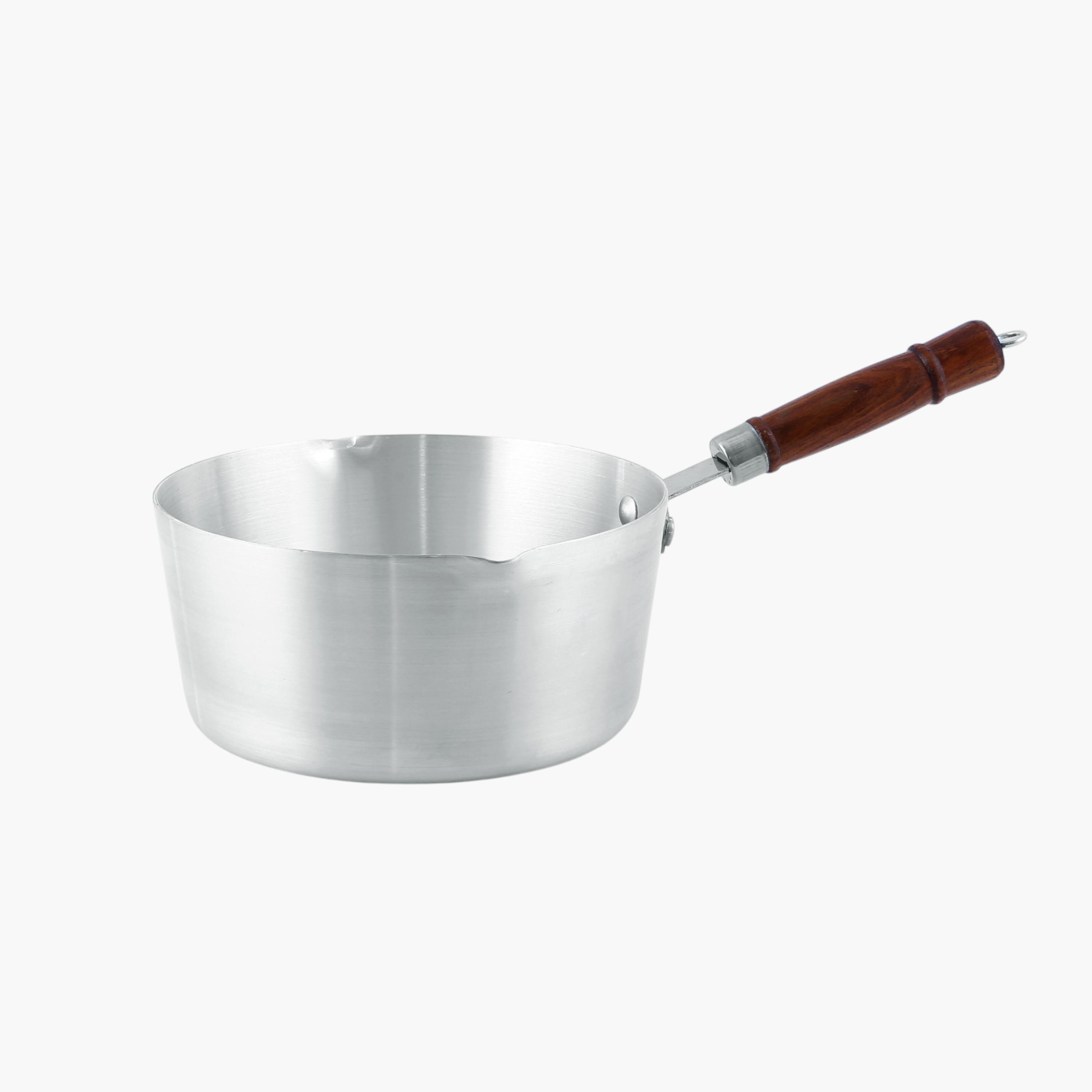 Aluminium Milk Pan with Wooden Handle-household-kitchen-cookware-potsandpans-image-1