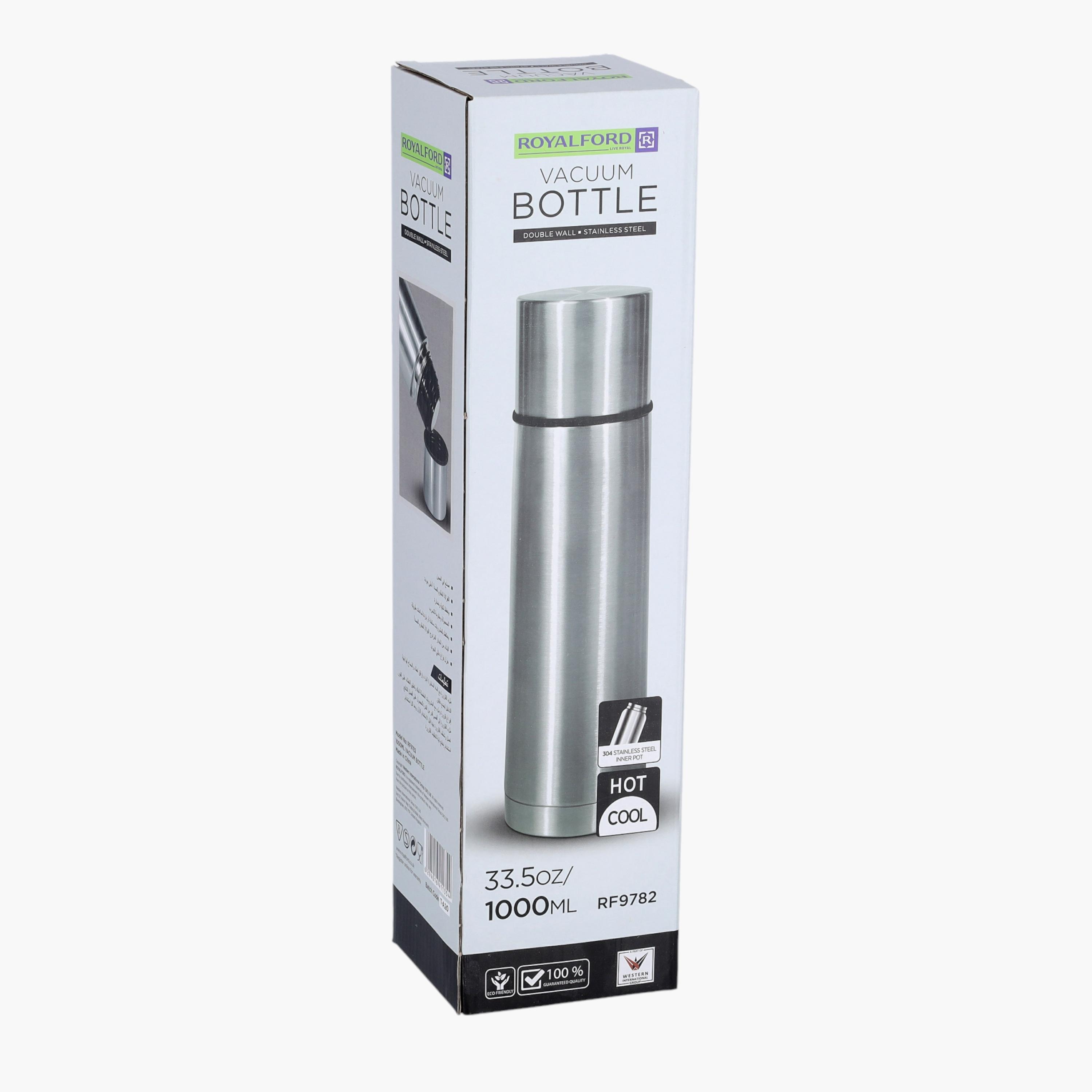 Stainless Steel Double Wall Vacuum Bottle - 1 L-household-dining-teaandcoffee-vacuumflaskscoffeeandteapots-image-2