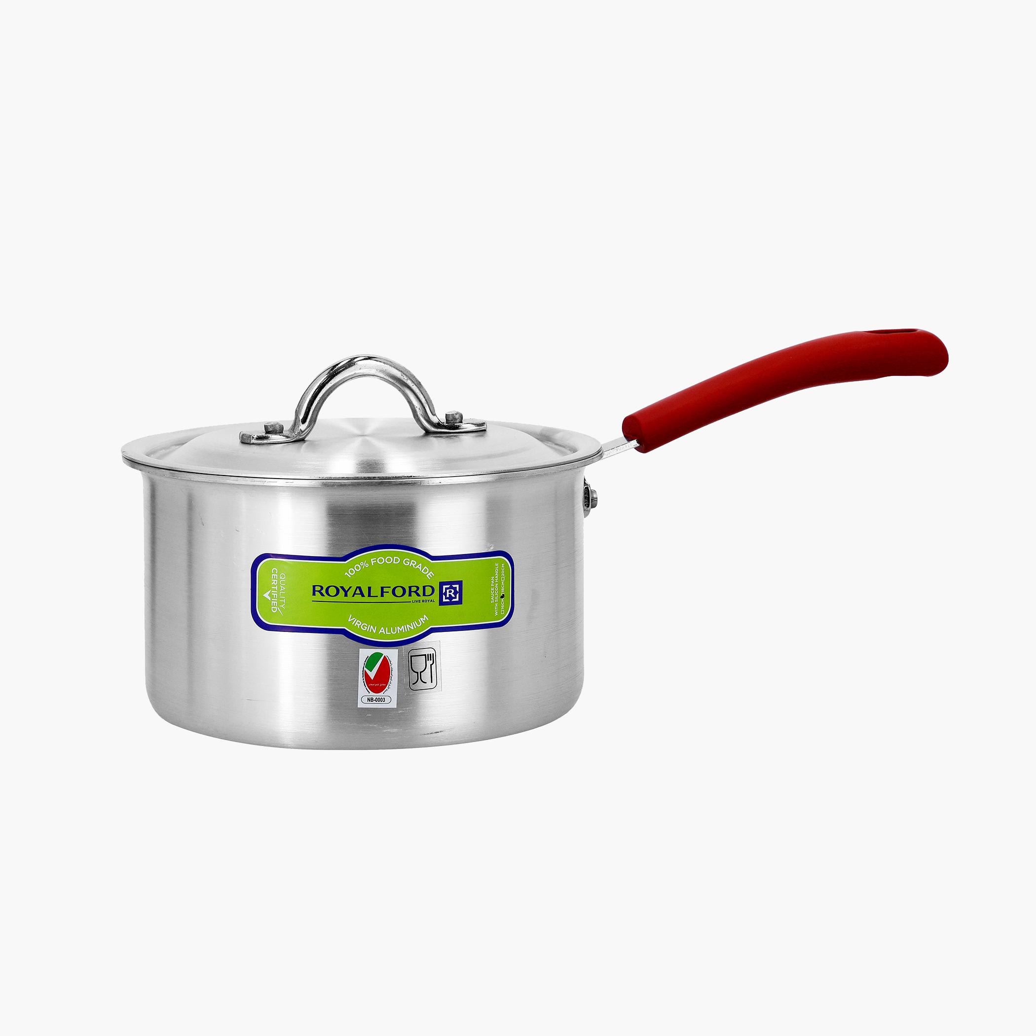 Aluminium Milk Pan with Lid - 16 cms-household-kitchen-cookware-potsandpans-image-1