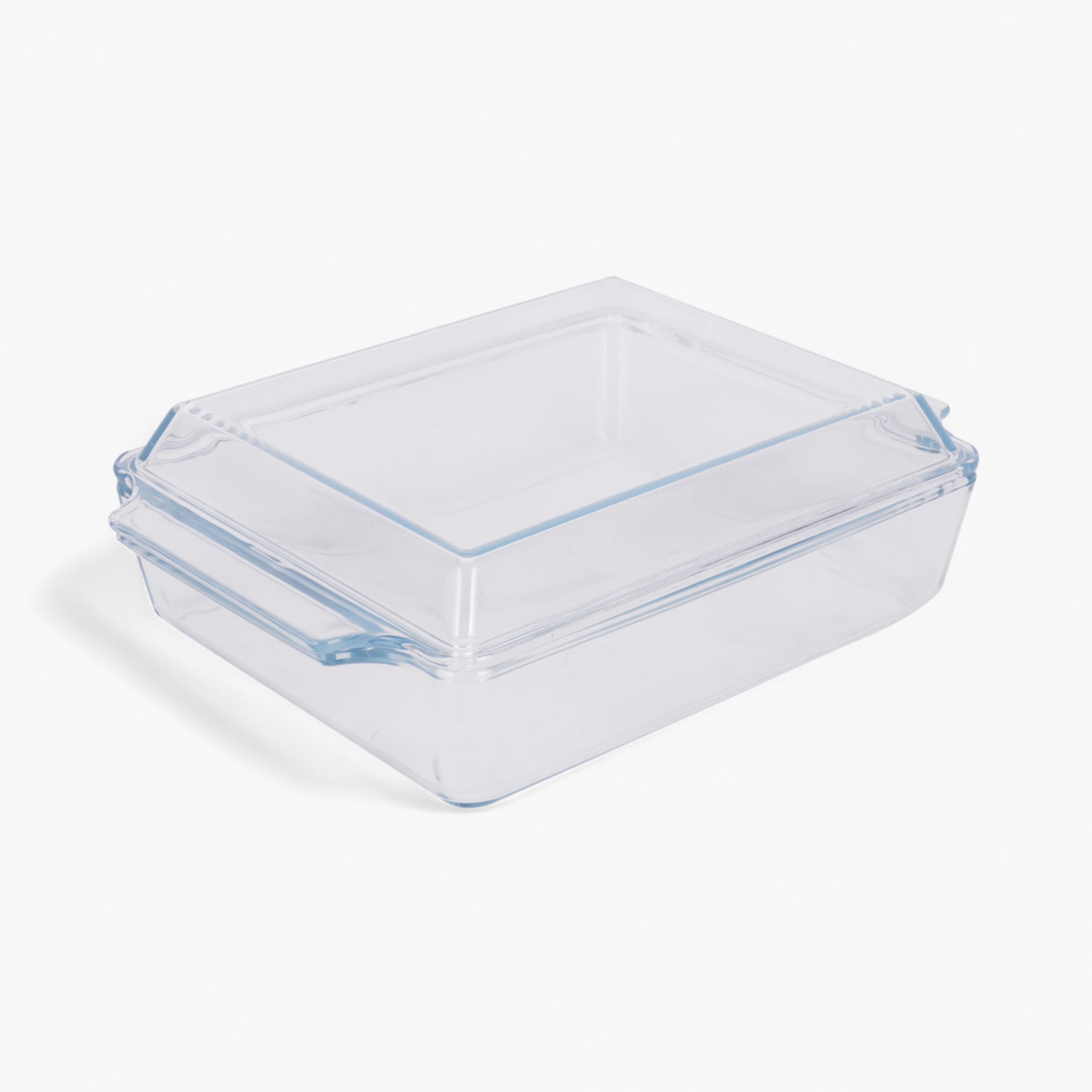 صحن خبز زجاجي بغطاء من رويال فورد - 2 لتر-household-kitchen-bakeware-bakingdishes-image-2