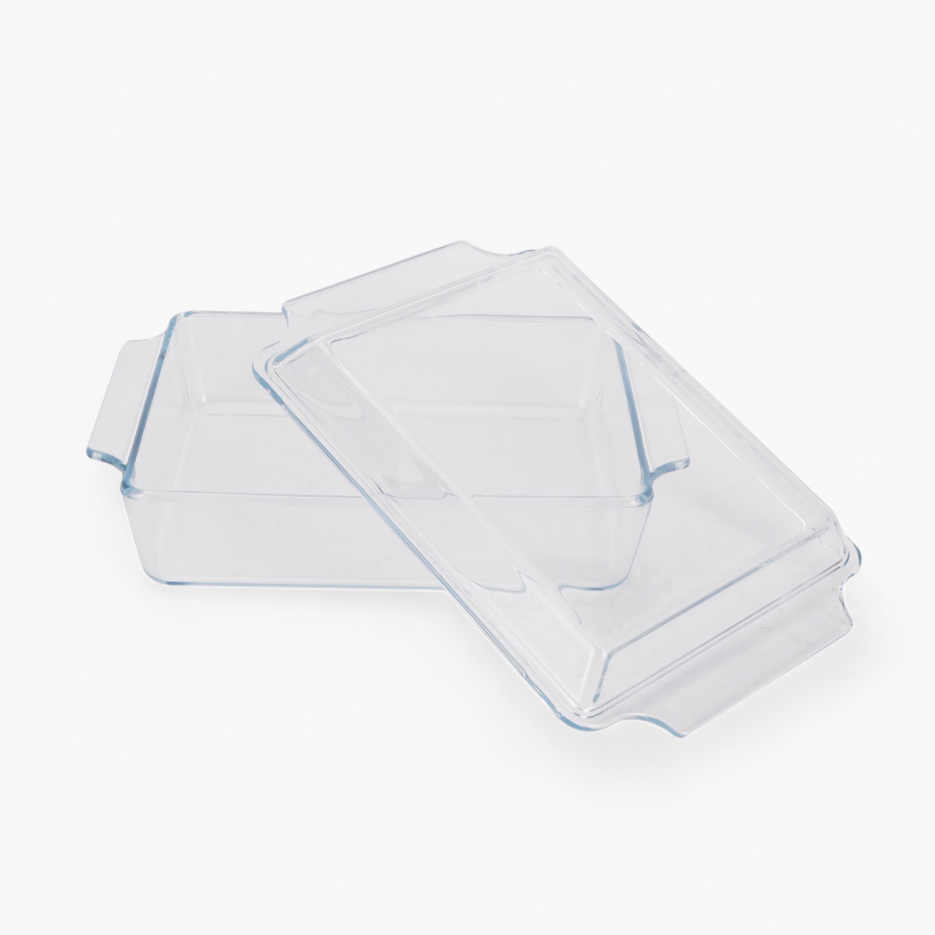 صحن خبز زجاجي بغطاء من رويال فورد - 2 لتر-household-kitchen-bakeware-bakingdishes-image-3