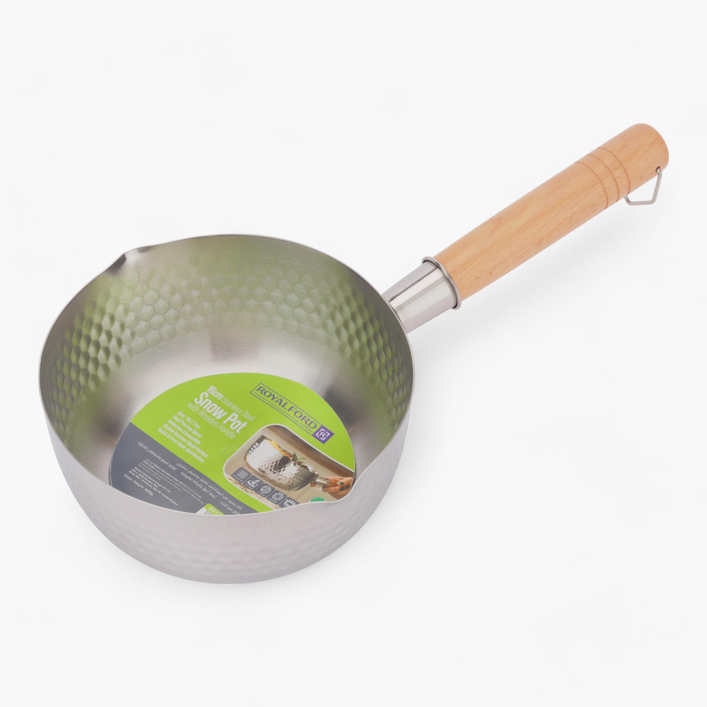 Stainless Steel Snow Pot - 16 cms-household-kitchen-cookware-potsandpans-image-2