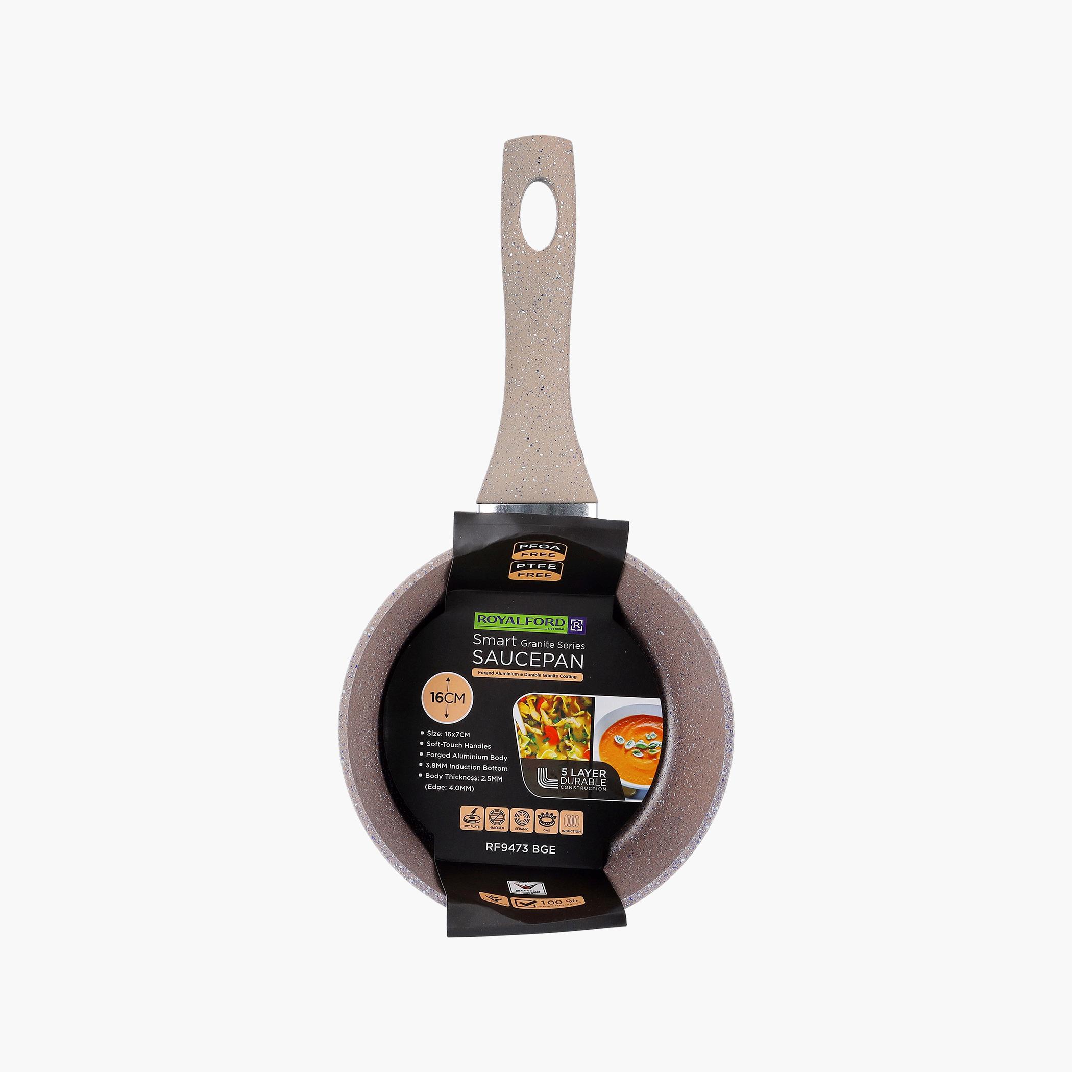 Royalford Smart Non-Stick Aluminium Sauce Pan - 16 cms-household-kitchen-cookware-potsandpans-image-5