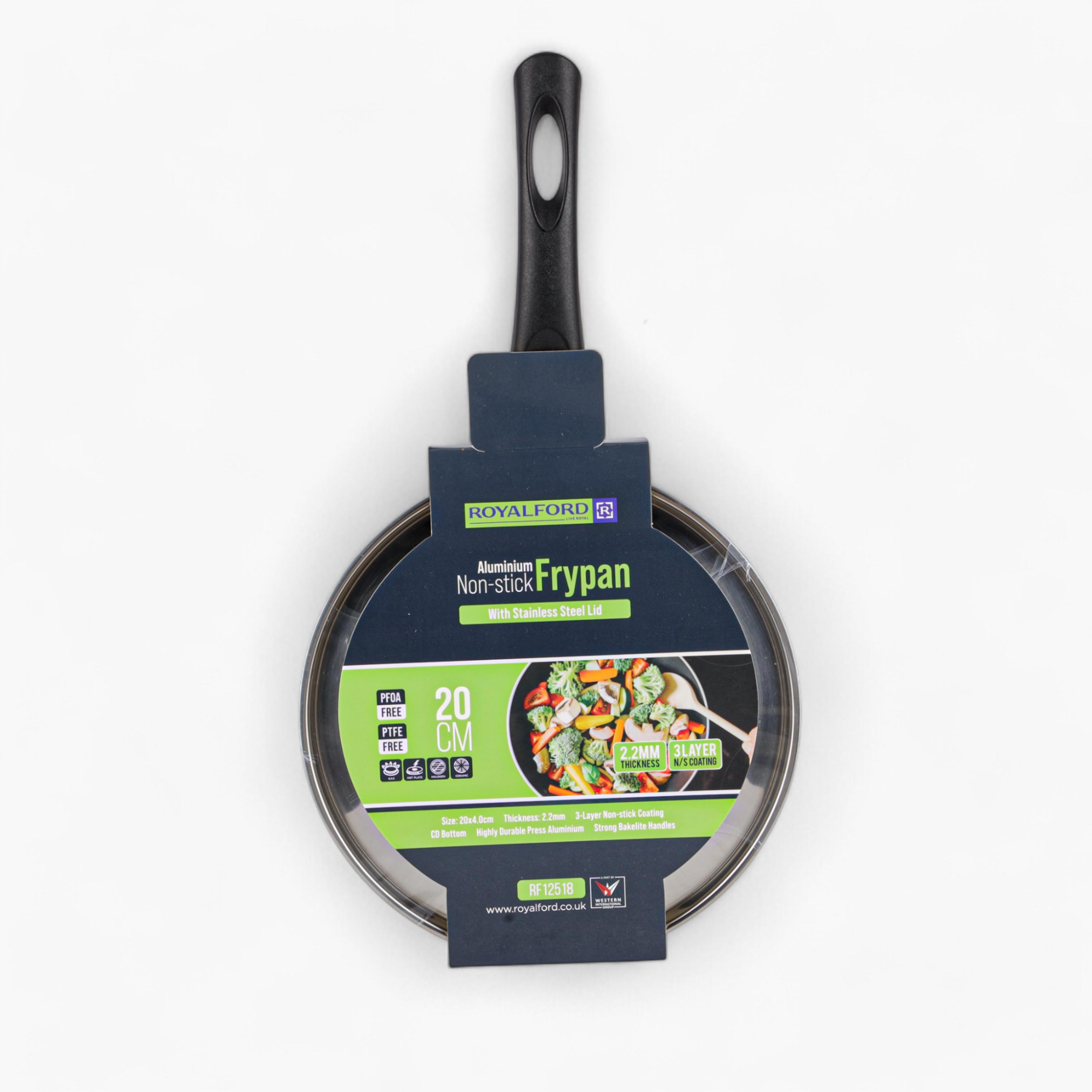Non-Stick Aluminium Frypan with Stainless Steel Lid - 20 cms-household-kitchen-cookware-potsandpans-image-21