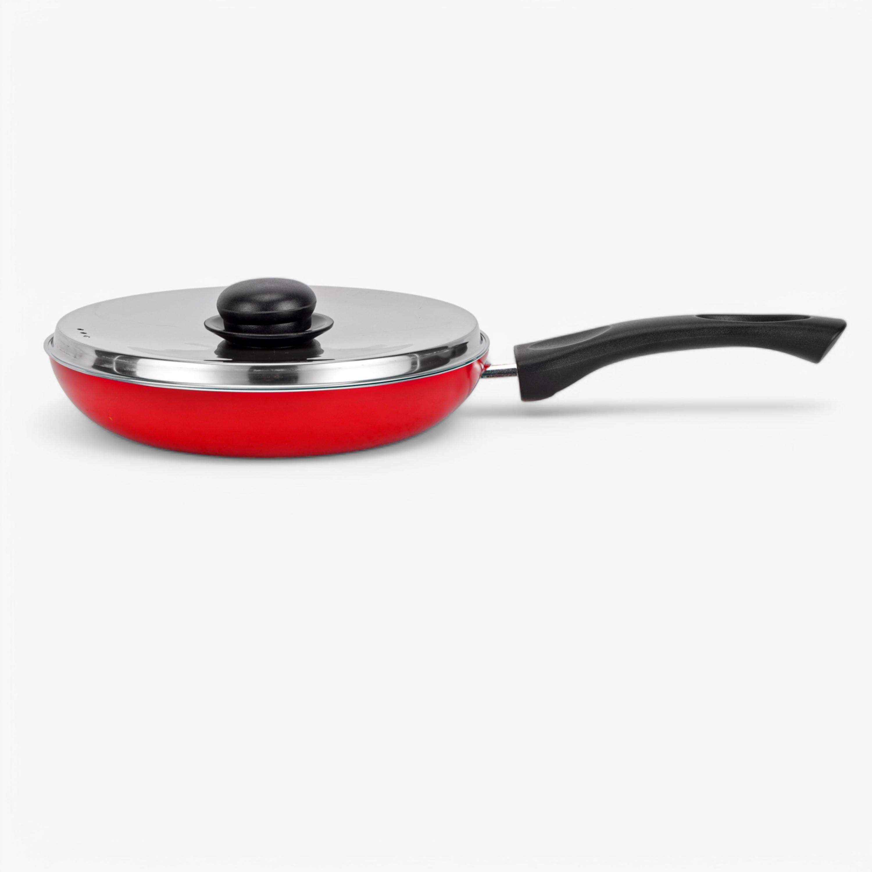 Non-Stick Aluminium Frypan with Stainless Steel Lid - 20 cms-household-kitchen-cookware-potsandpans-image-3