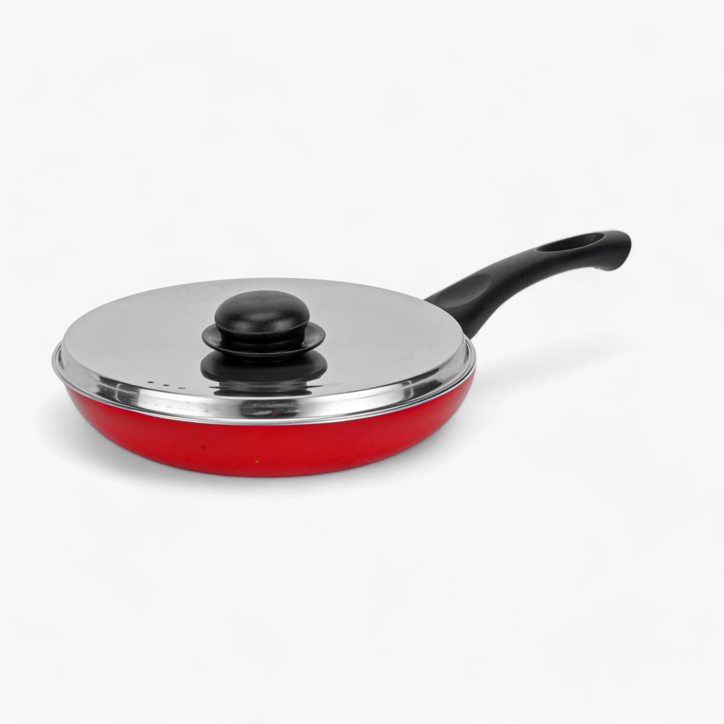 Non-Stick Aluminium Frypan with Stainless Steel Lid - 20 cms-household-kitchen-cookware-potsandpans-image-4