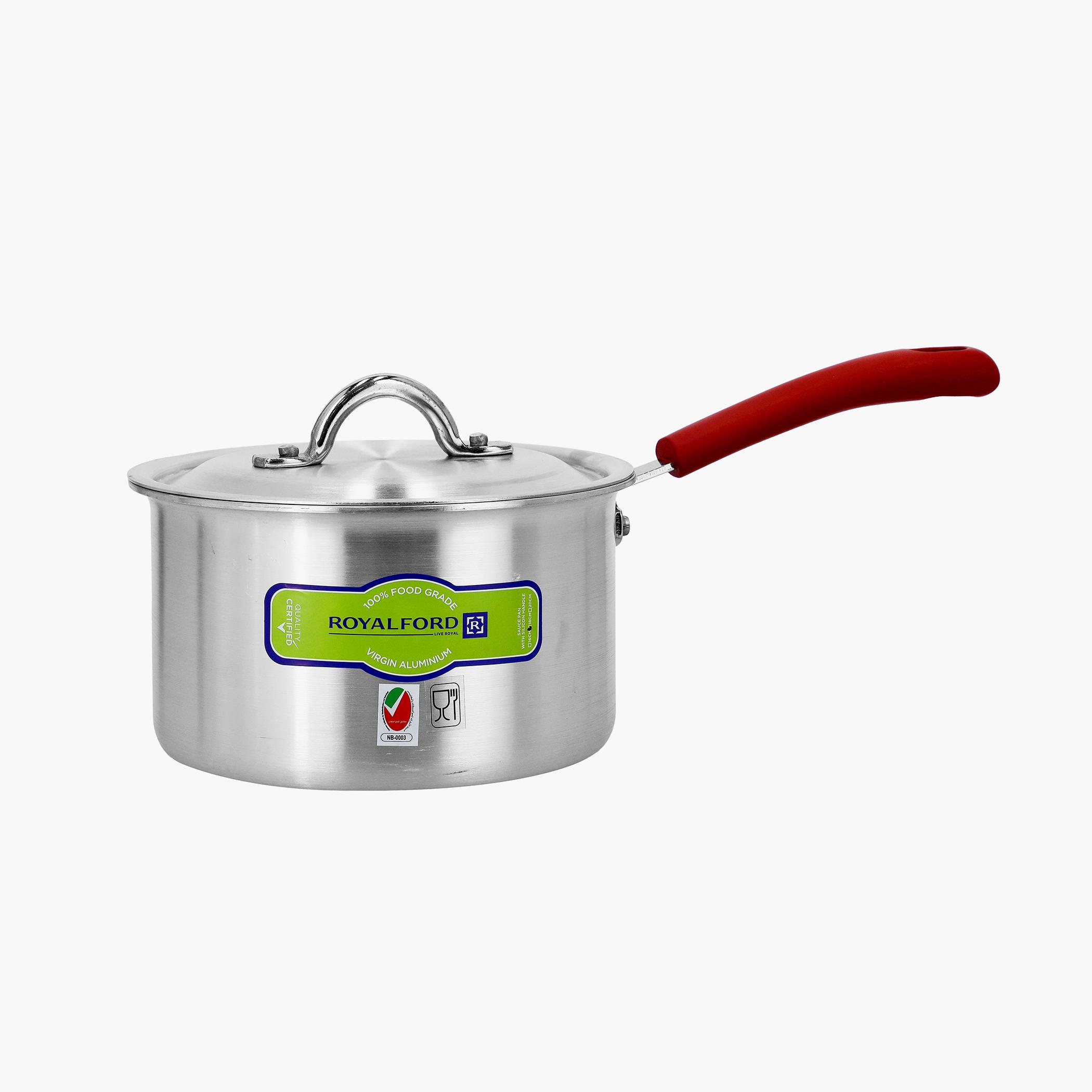 Aluminium Milk Pan with Lid - 18 cms-household-kitchen-cookware-potsandpans-image-1
