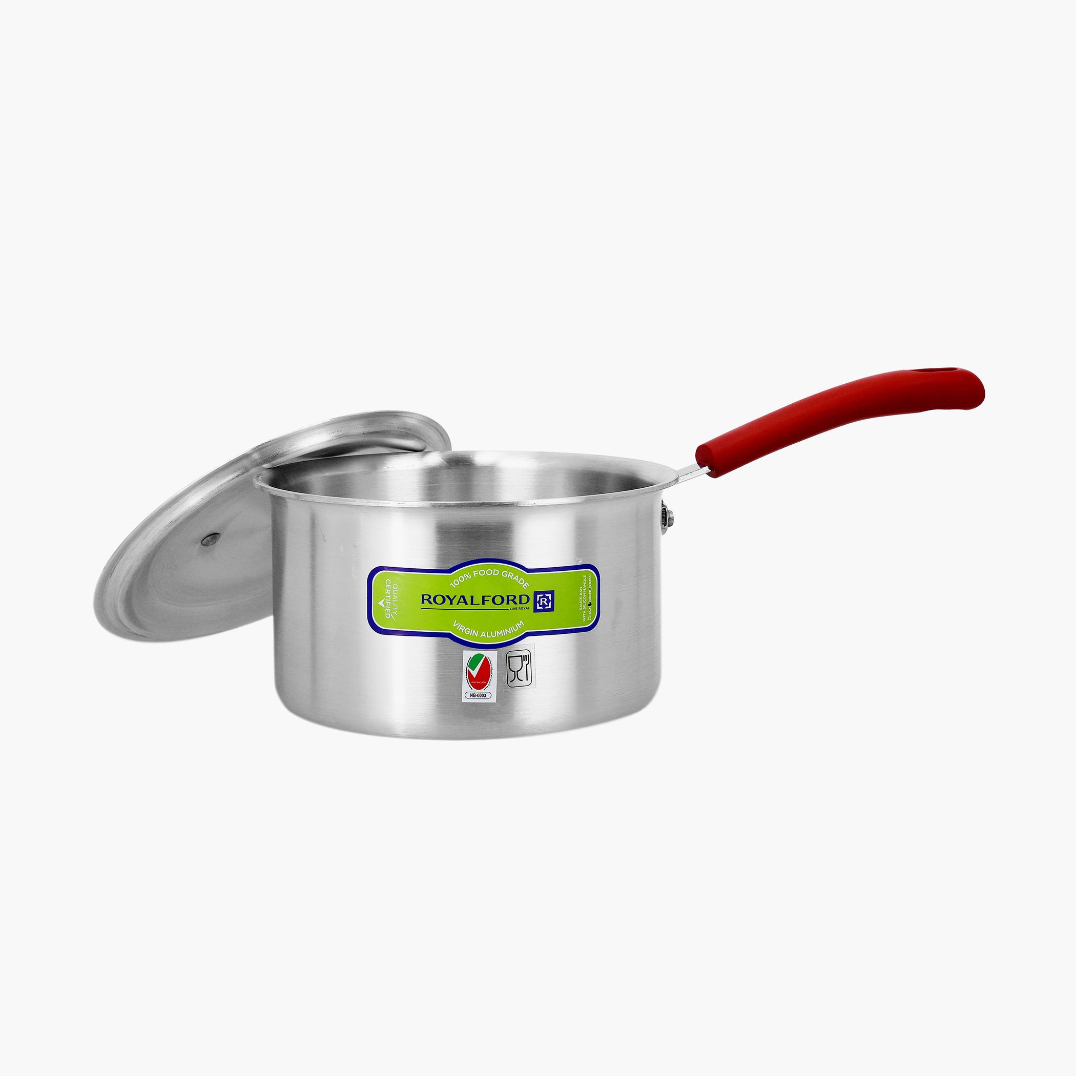 Aluminium Milk Pan with Lid - 18 cms-household-kitchen-cookware-potsandpans-image-2