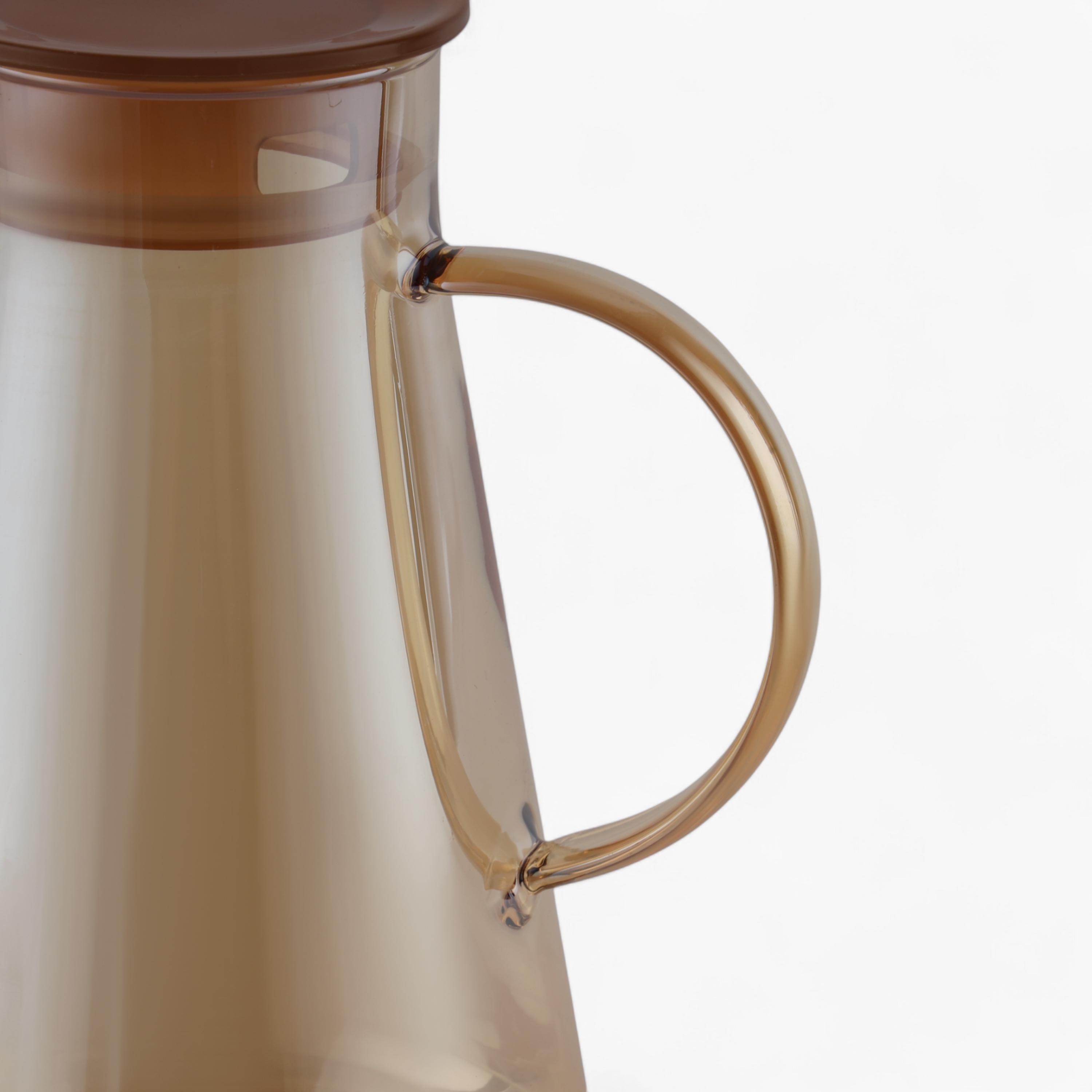 Glass 5-Piece Water Jug and Cup Set-household-dining-drinkserveware-jugsdecantersandcarafes-image-3