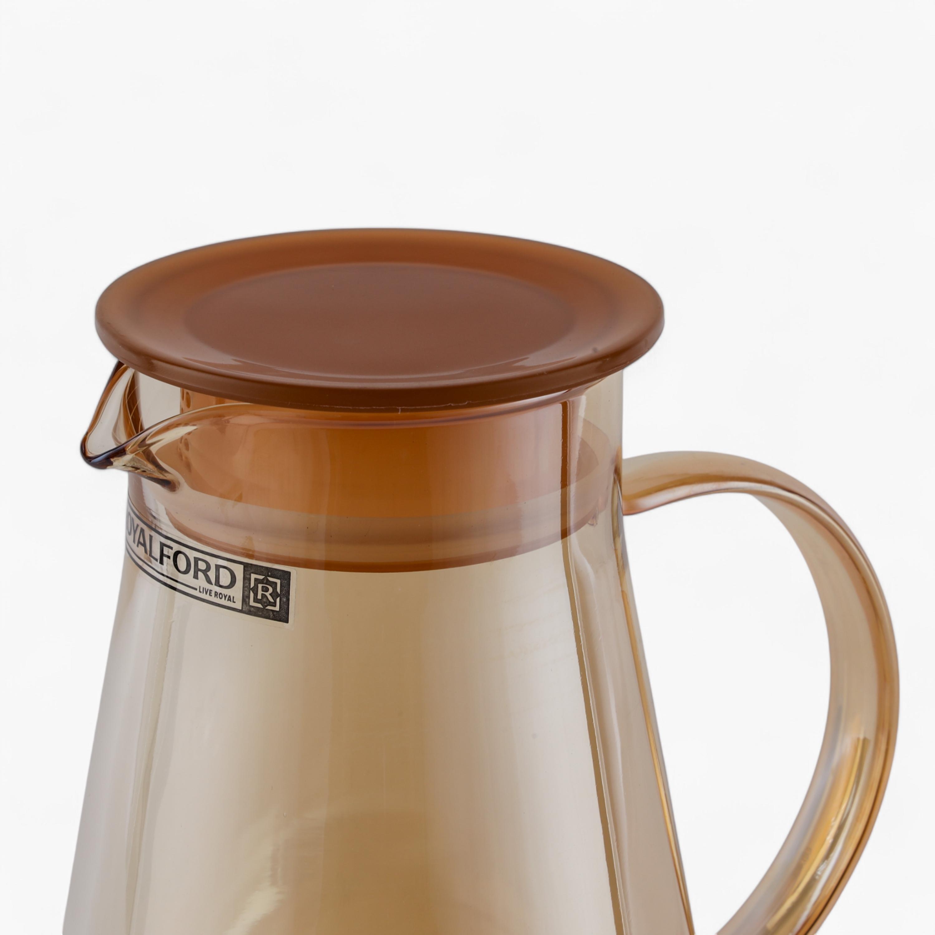 Glass 5-Piece Water Jug and Cup Set-household-dining-drinkserveware-jugsdecantersandcarafes-image-4