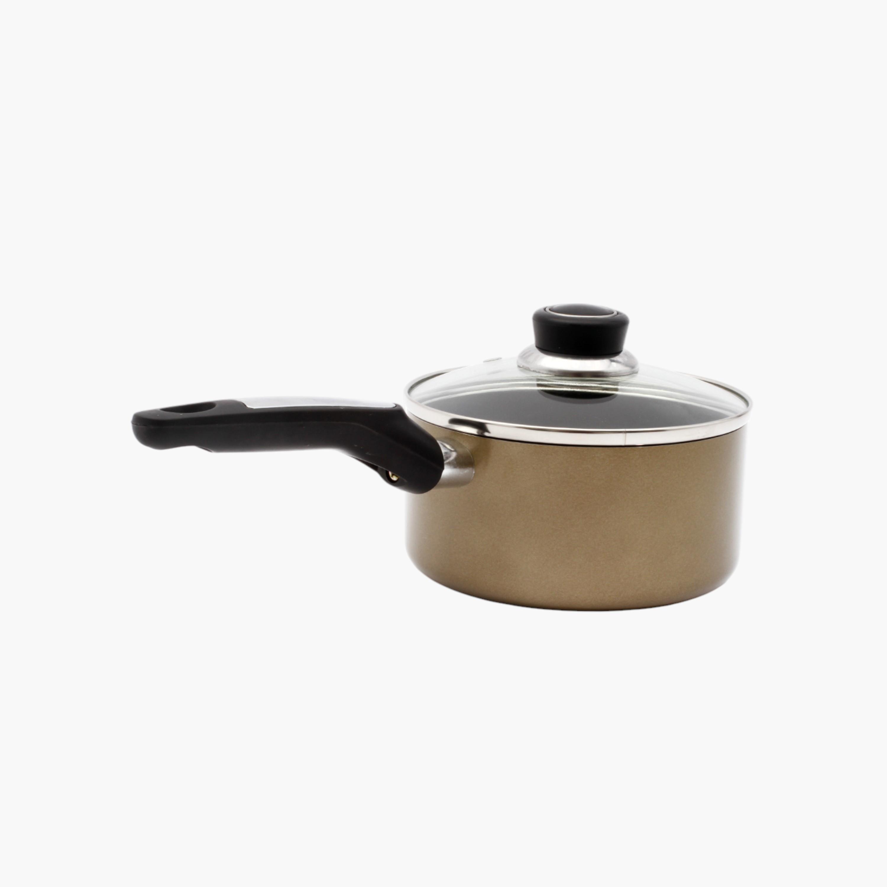 Aluminium Saucepan with Lid - 16 cms-household-kitchen-cookware-potsandpans-image-3