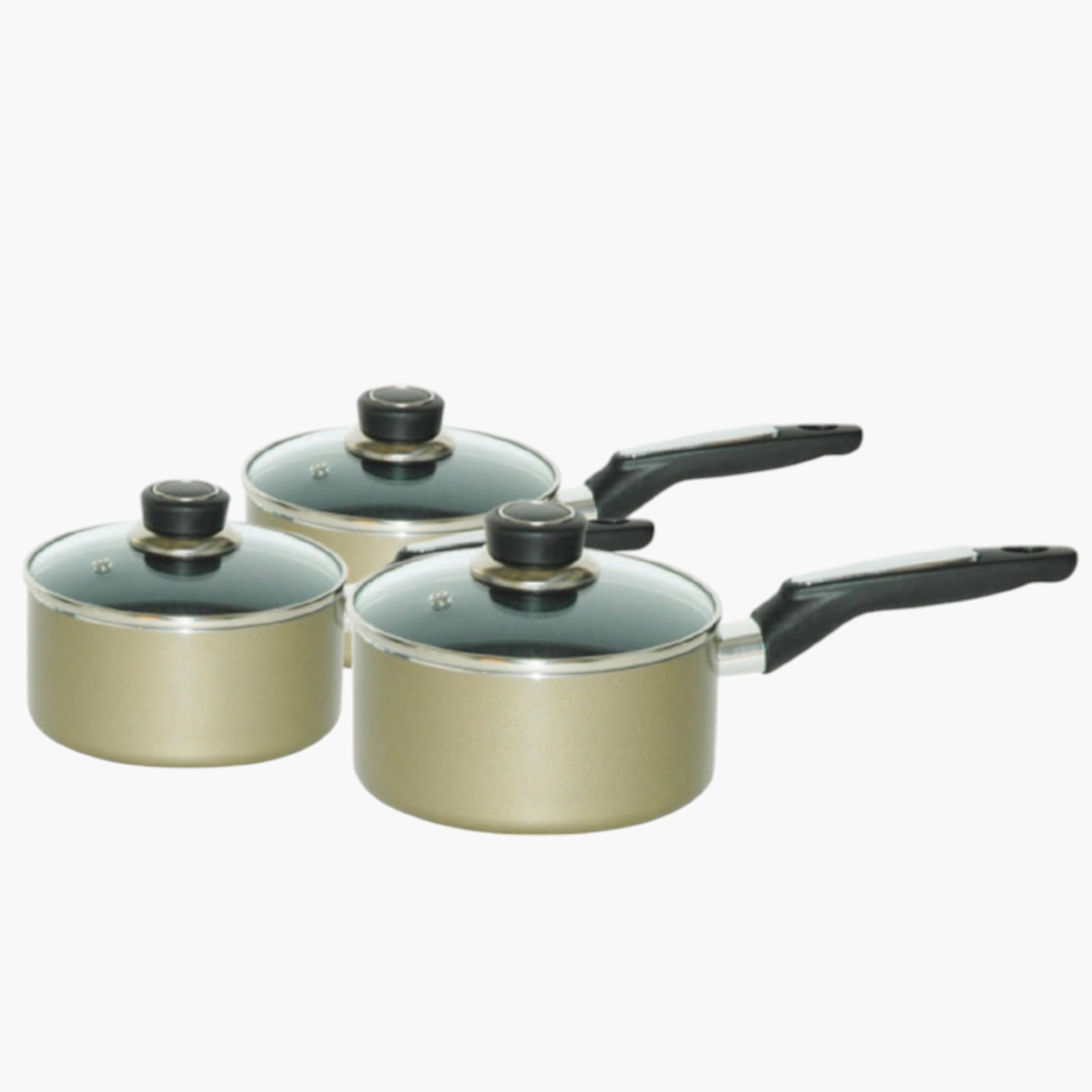 Aluminium Saucepan with Lid - 16 cms-household-kitchen-cookware-potsandpans-image-7