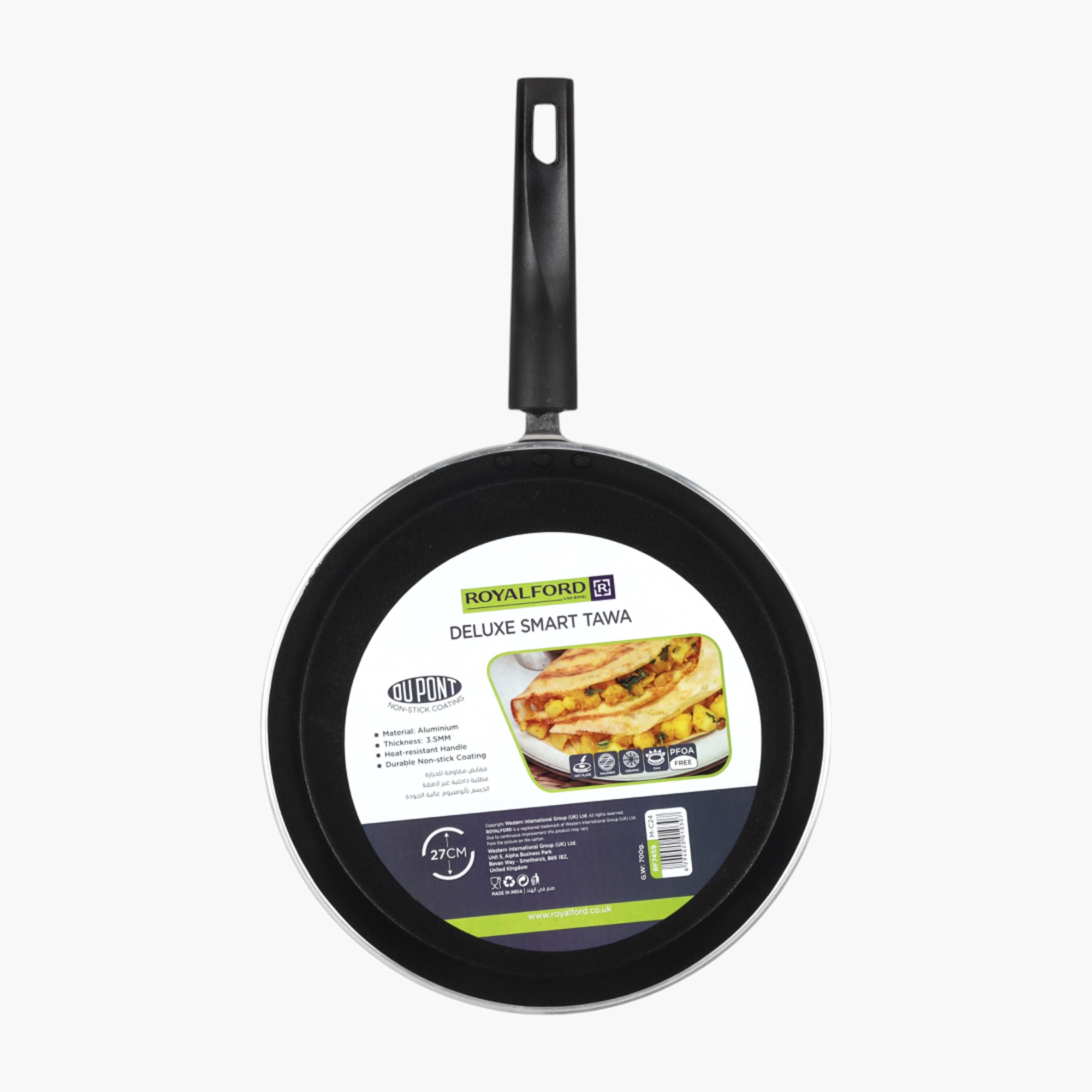 Royalford Deluxe Smart Aluminum Tawa - 27 cms-household-kitchen-cookware-potsandpans-image-1
