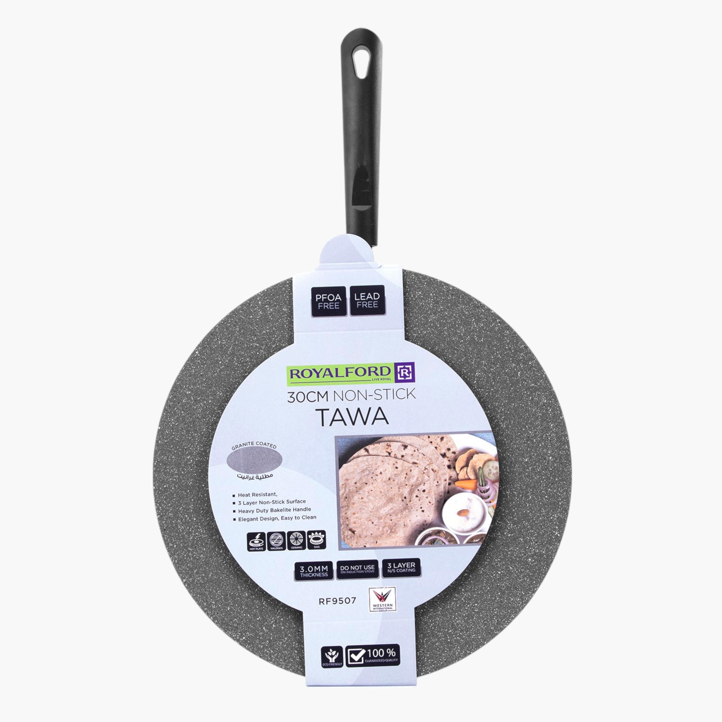 Royalford Smart Non-Stick Forged Aluminium Tawa - 30 cms-household-kitchen-cookware-potsandpans-image-5