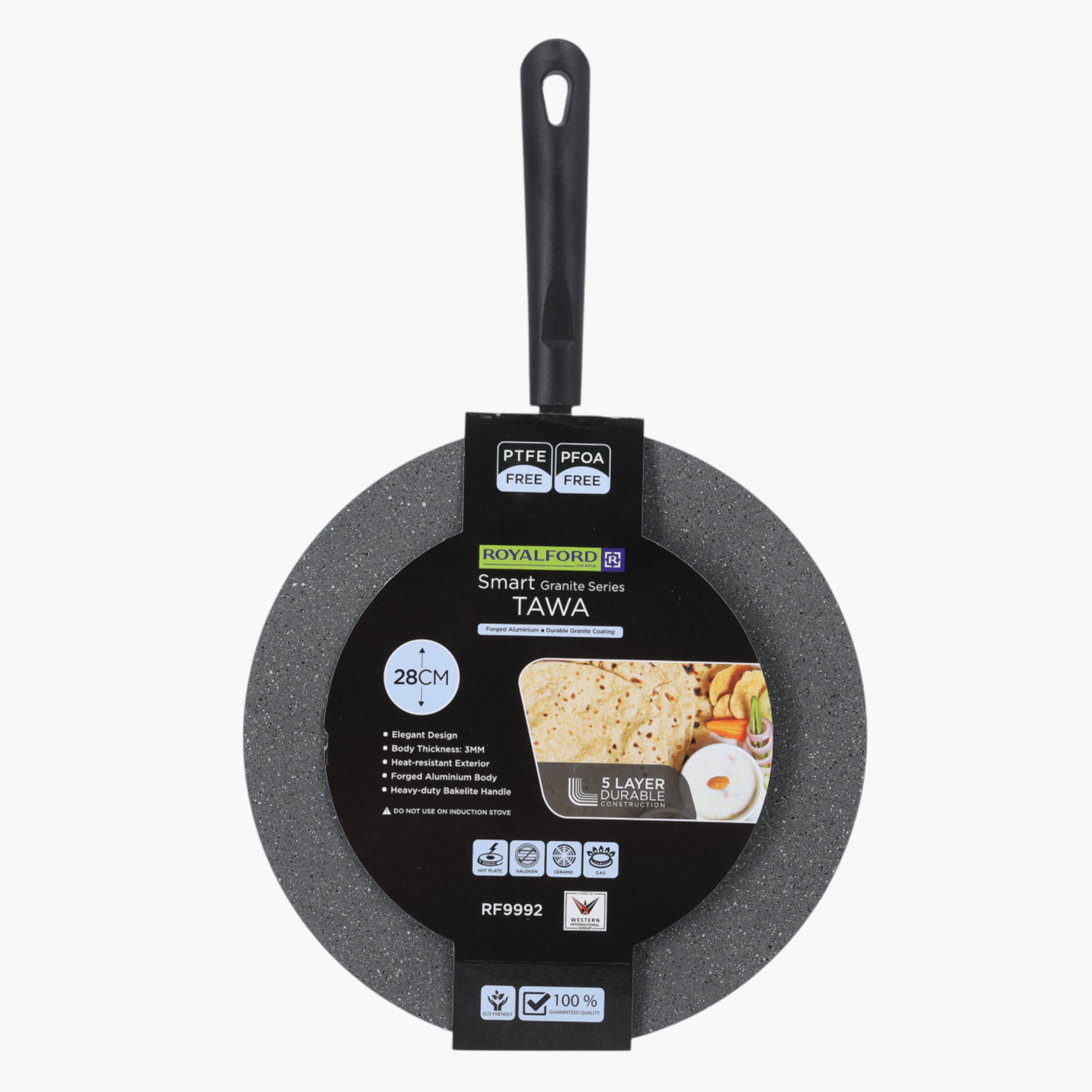 Royalford Smart Forged Aluminium Tawa - 28 cms-household-kitchen-cookware-potsandpans-image-2