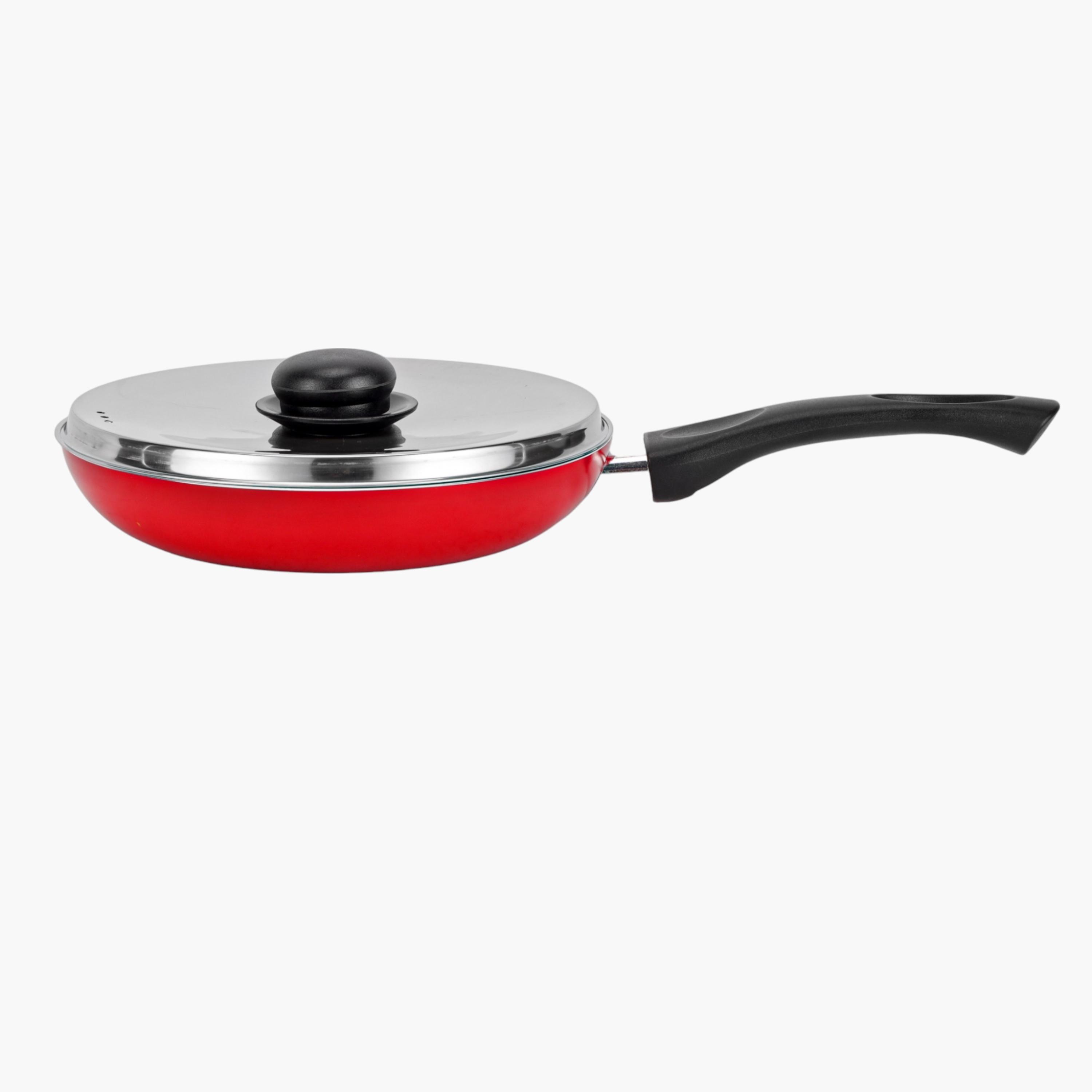 Aluminium Nonstick Frypan with Lid - 22 cm-household-kitchen-cookware-potsandpans-image-9