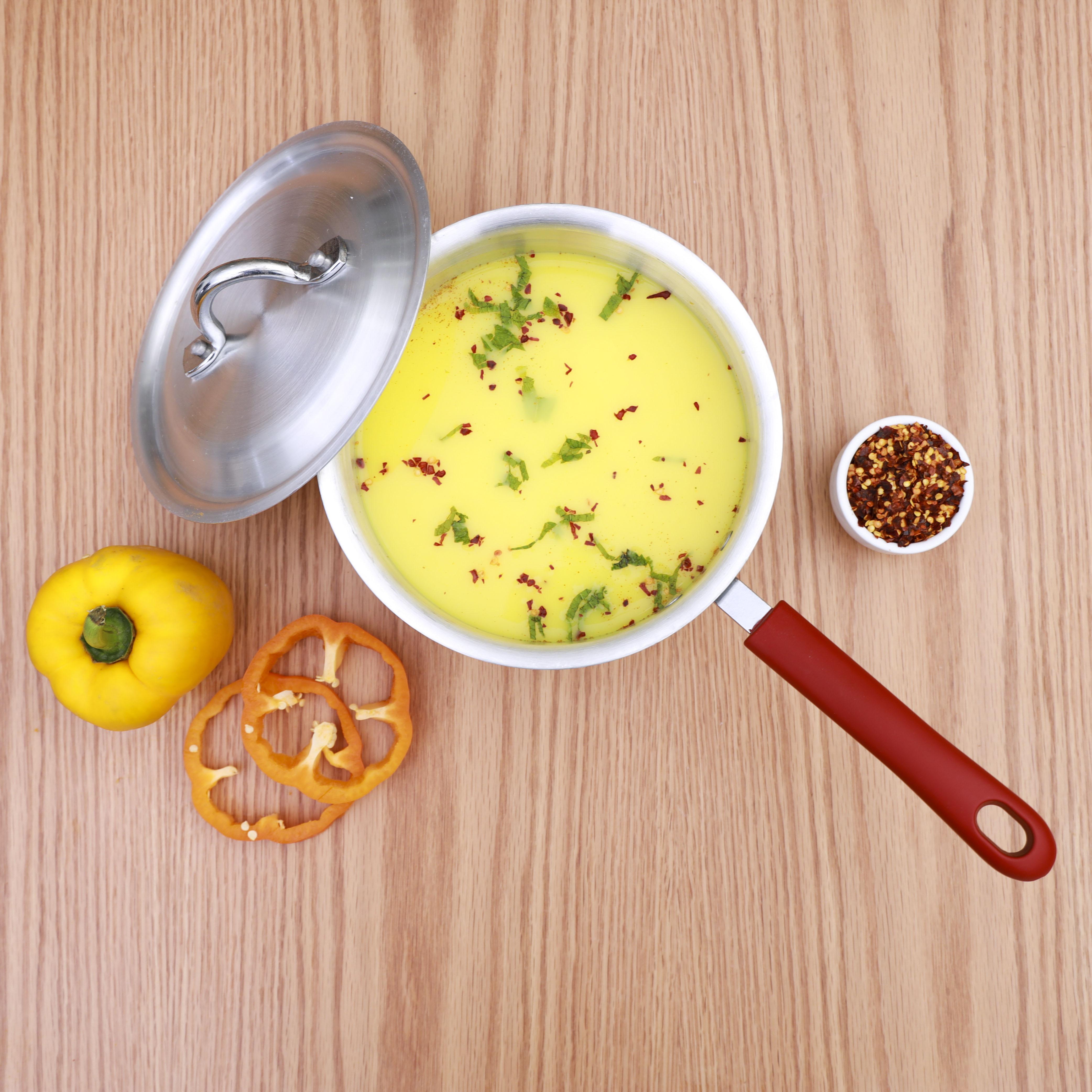 Aluminium Saucepan with Lid - 20 cms-household-kitchen-cookware-potsandpans-image-5