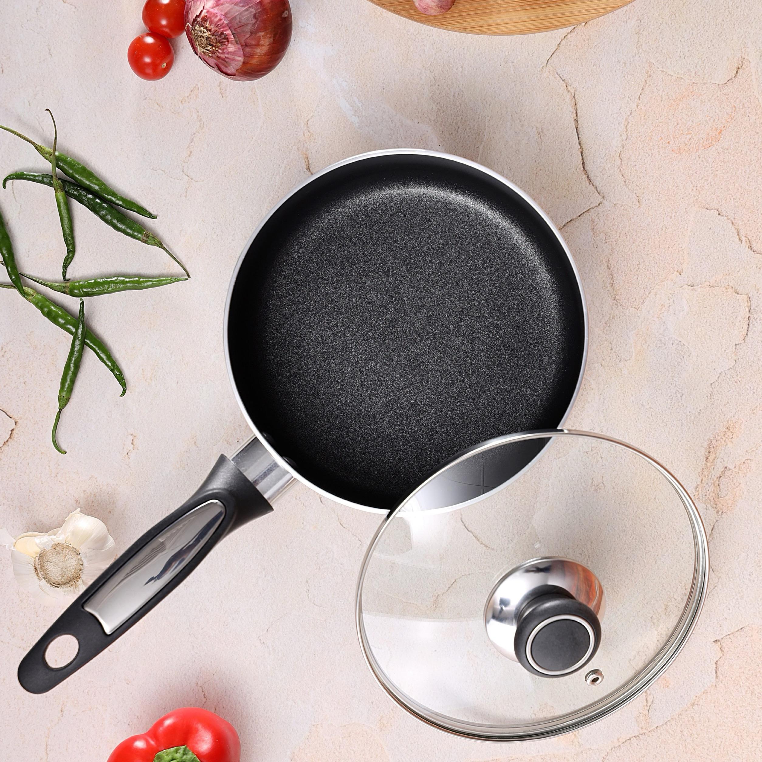 Aluminium Non-Stick Saucepan with Lid - 18 cms-household-kitchen-cookware-potsandpans-image-10