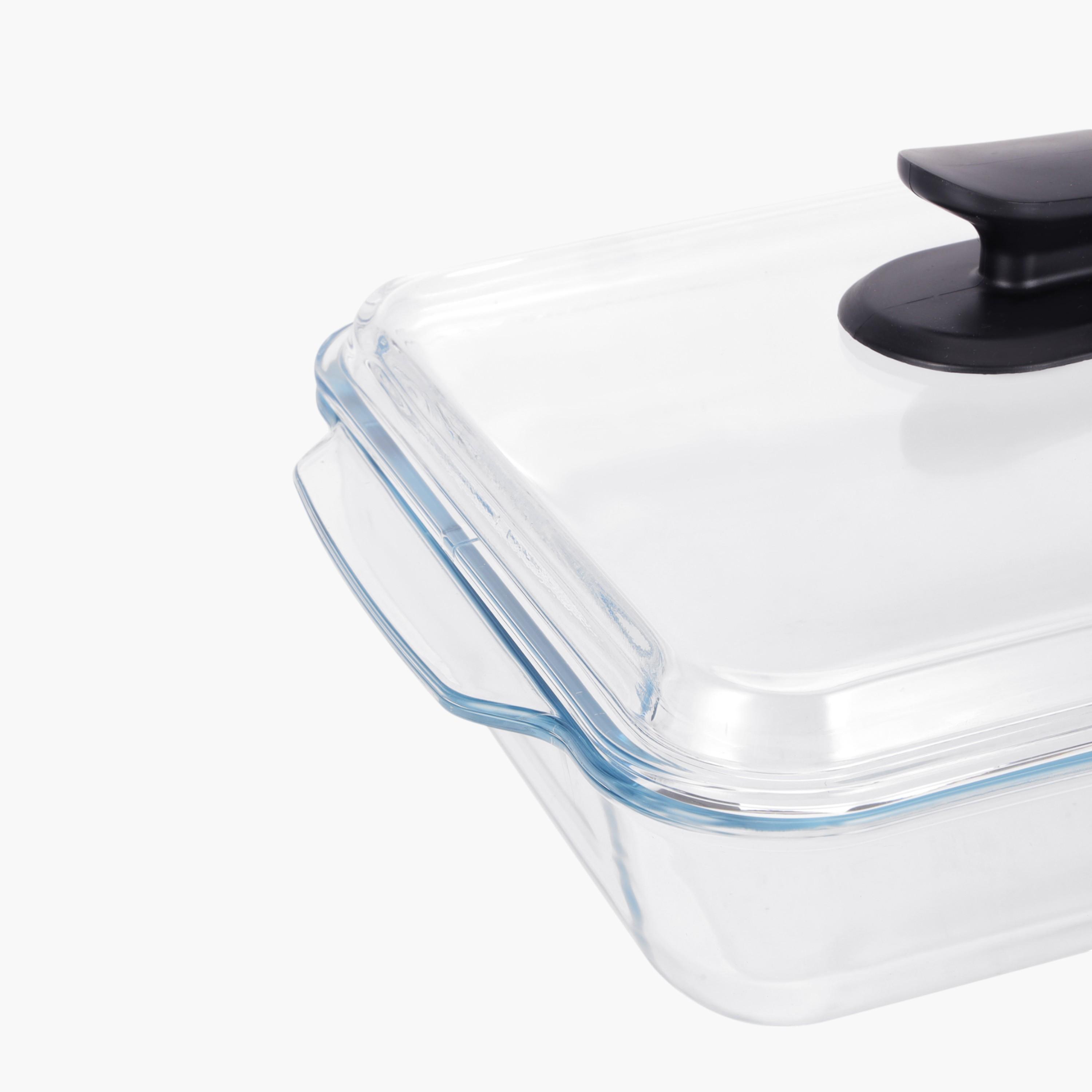 صحن خبز زجاجي مع غطاء من رويال فورد - 3 لتر-household-kitchen-bakeware-bakingdishes-image-3