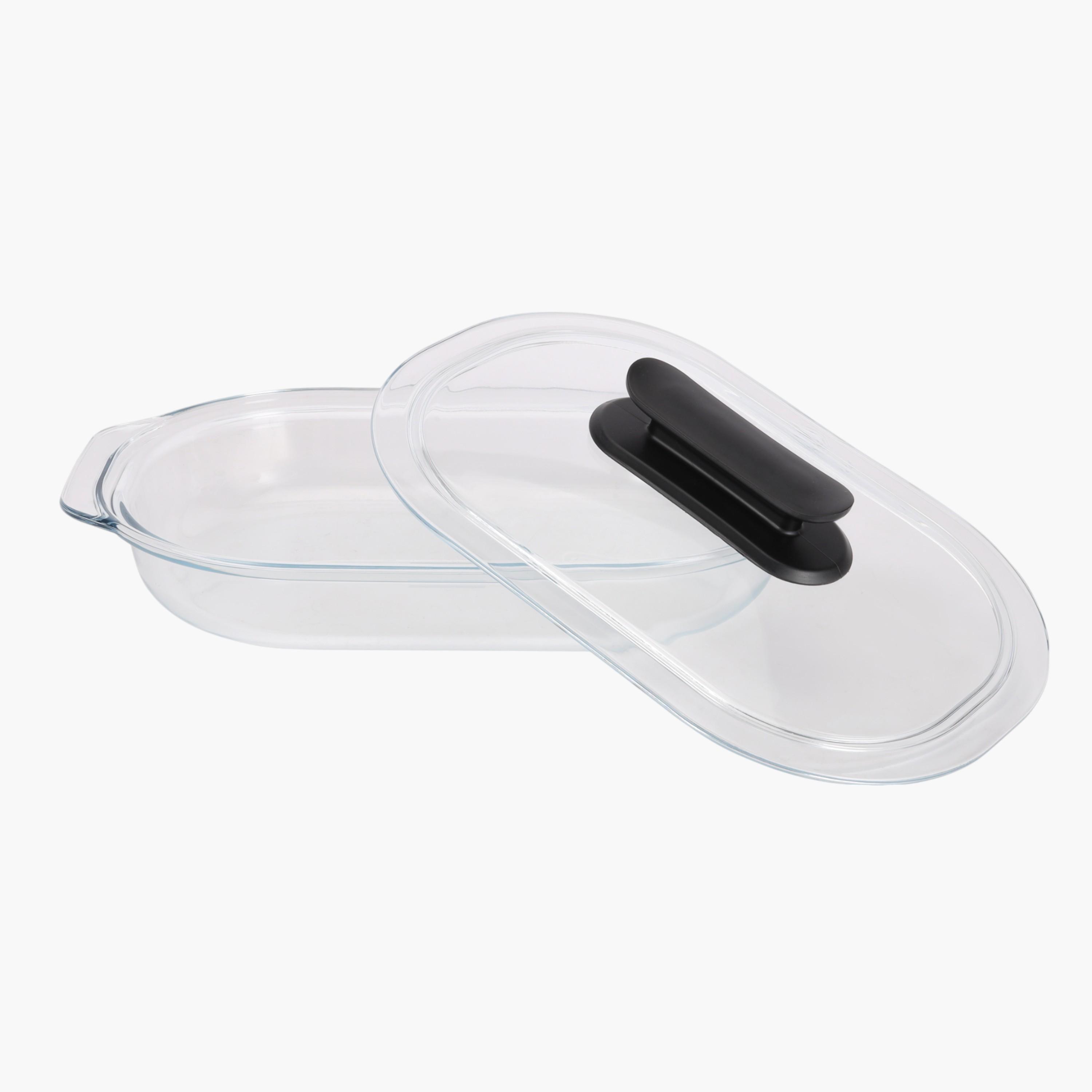 صحن خبز زجاج مع غطاء من رويال فورد - 3 لتر-household-kitchen-bakeware-bakingdishes-image-2
