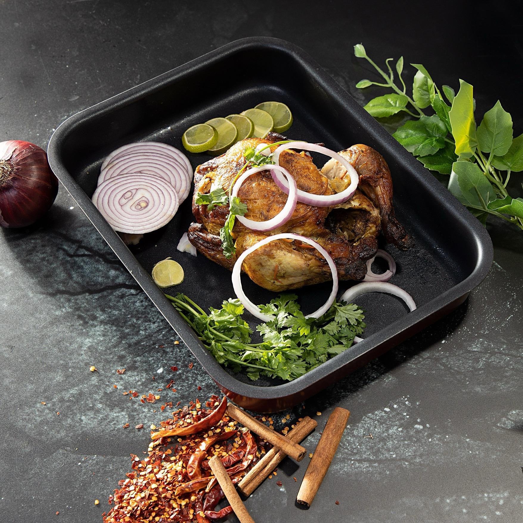 Non-Stick Square Baking Tray - 32 cms-household-kitchen-bakeware-bakingdishes-image-7