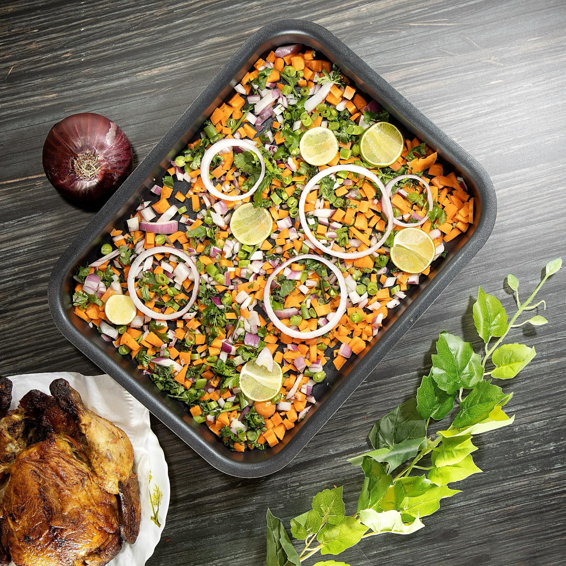 Non-Stick Square Baking Tray - 32 cms-household-kitchen-bakeware-bakingdishes-image-8