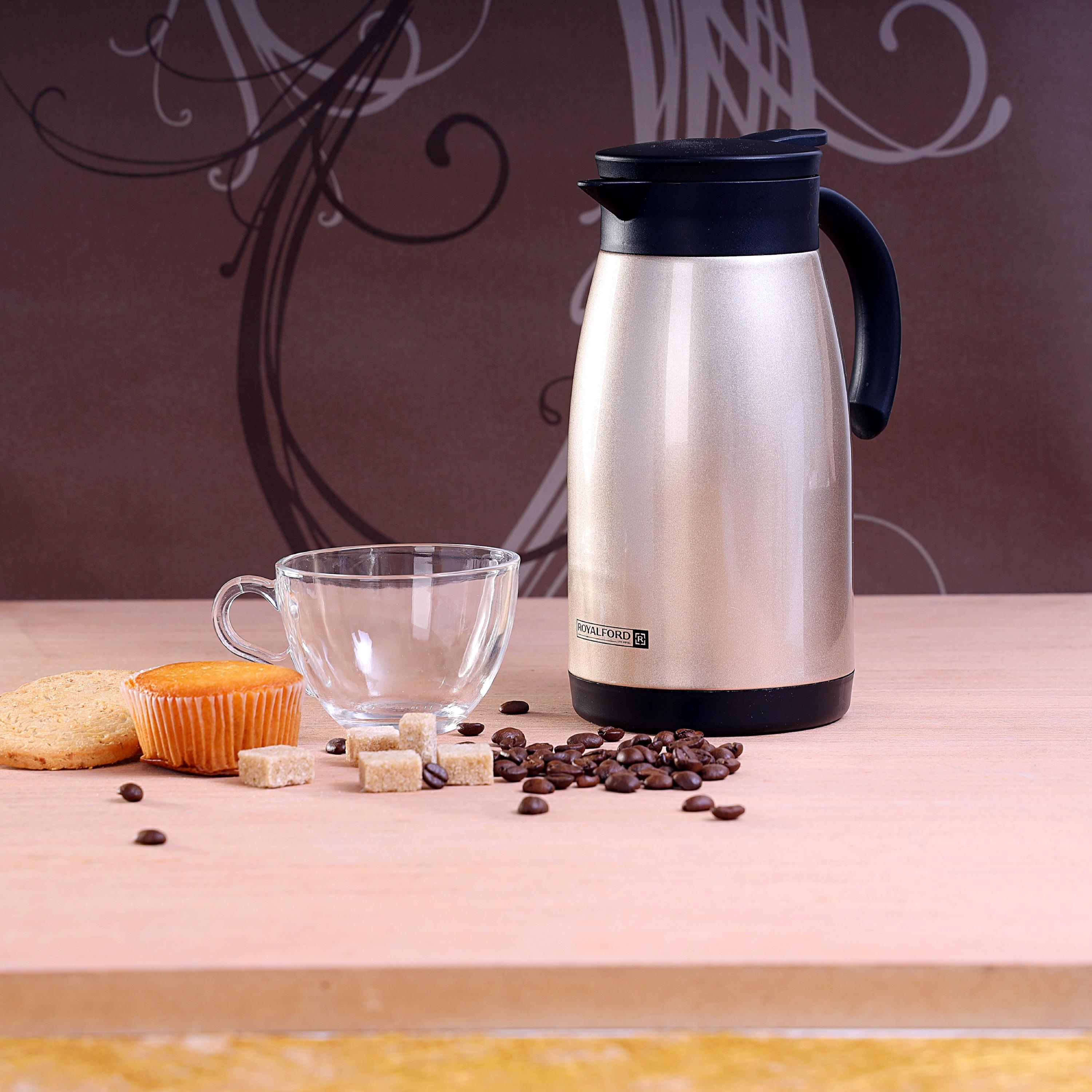 ترمس حراري معزول ستانلس ستيل بجدار مزدوج من رويال فورد - 1 لتر-household-dining-teaandcoffee-vacuumflaskscoffeeandteapots-image-2