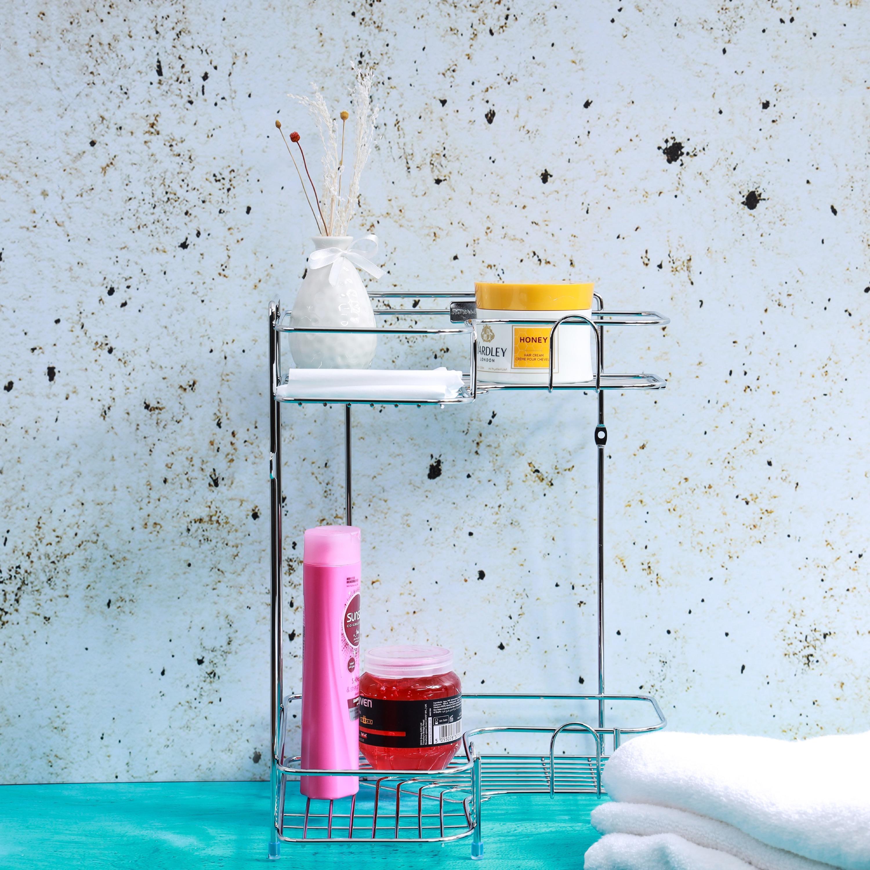 Royalford 2-Tier Stainless Steel Corner Rack-household-kitchen-kitchenorganising-countertoporganising-image-5