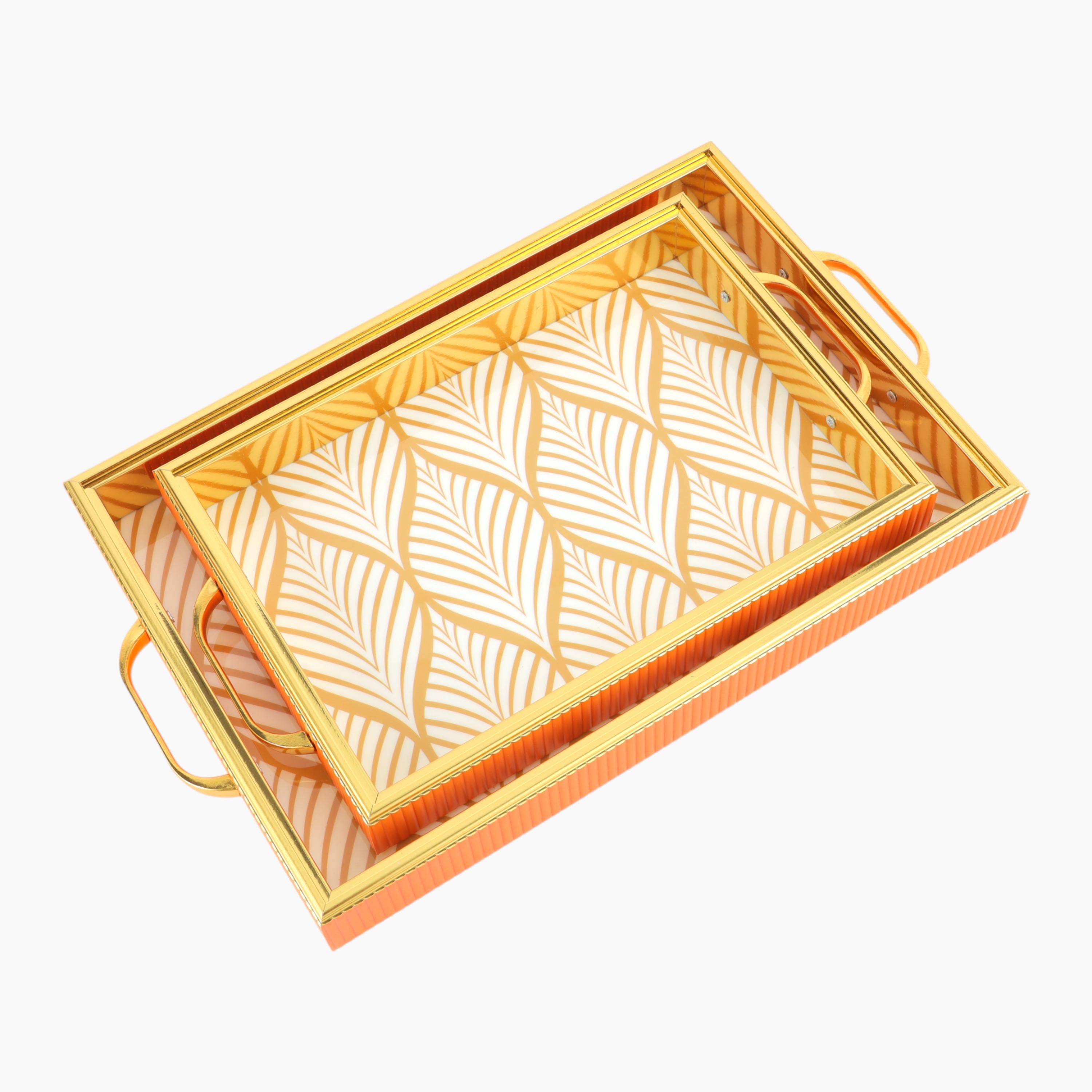 صواني عربية من رويال فورد - طقم من قطعتين-household-dining-serveware-servingtrays-image-2