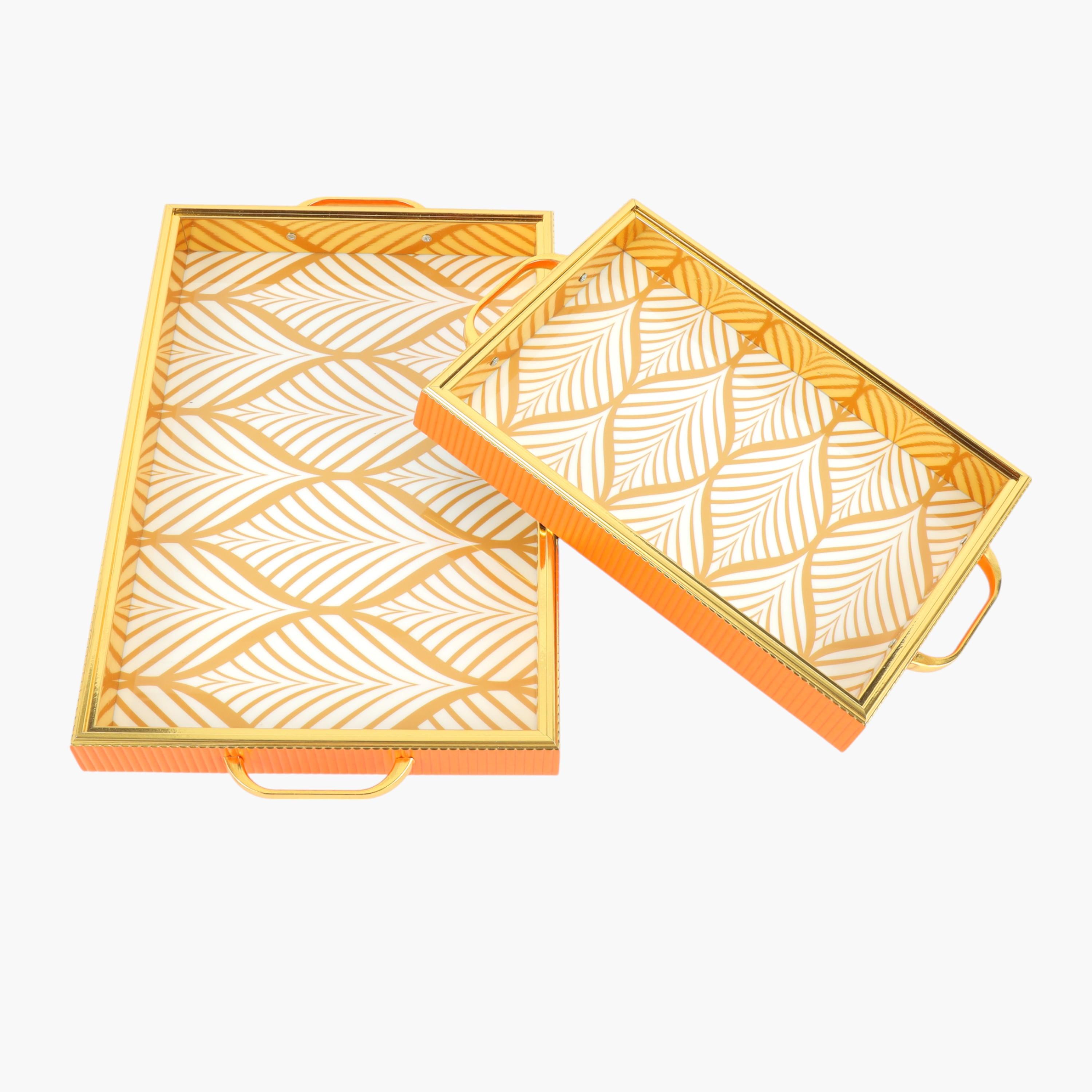 صواني عربية من رويال فورد - طقم من قطعتين-household-dining-serveware-servingtrays-image-1