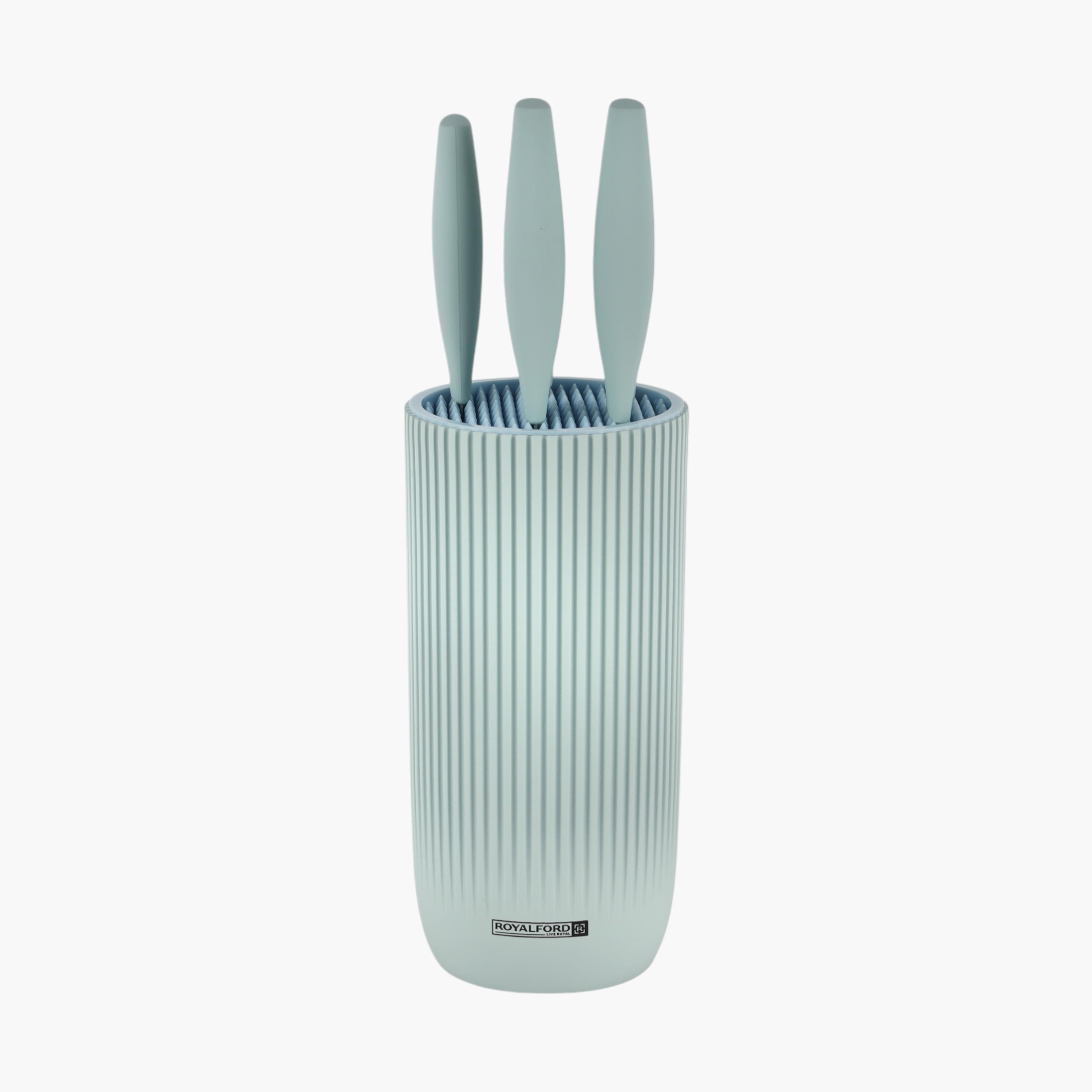 Stainless Steel 6-Piece Knife Set with Holder-household-kitchen-kitchentoolsandutensils-knives-image-1
