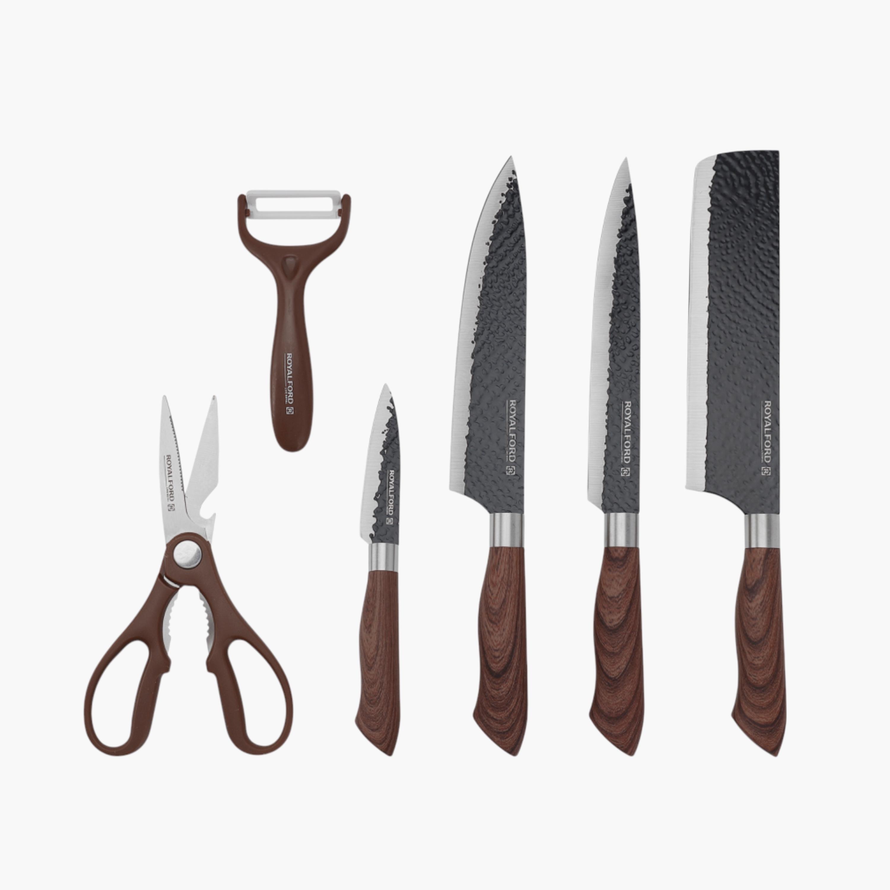 طقم سكاكين مطبخ ستانلس ستيل 6 قطع من رويال فورد-household-kitchen-kitchentoolsandutensils-knives-image-1