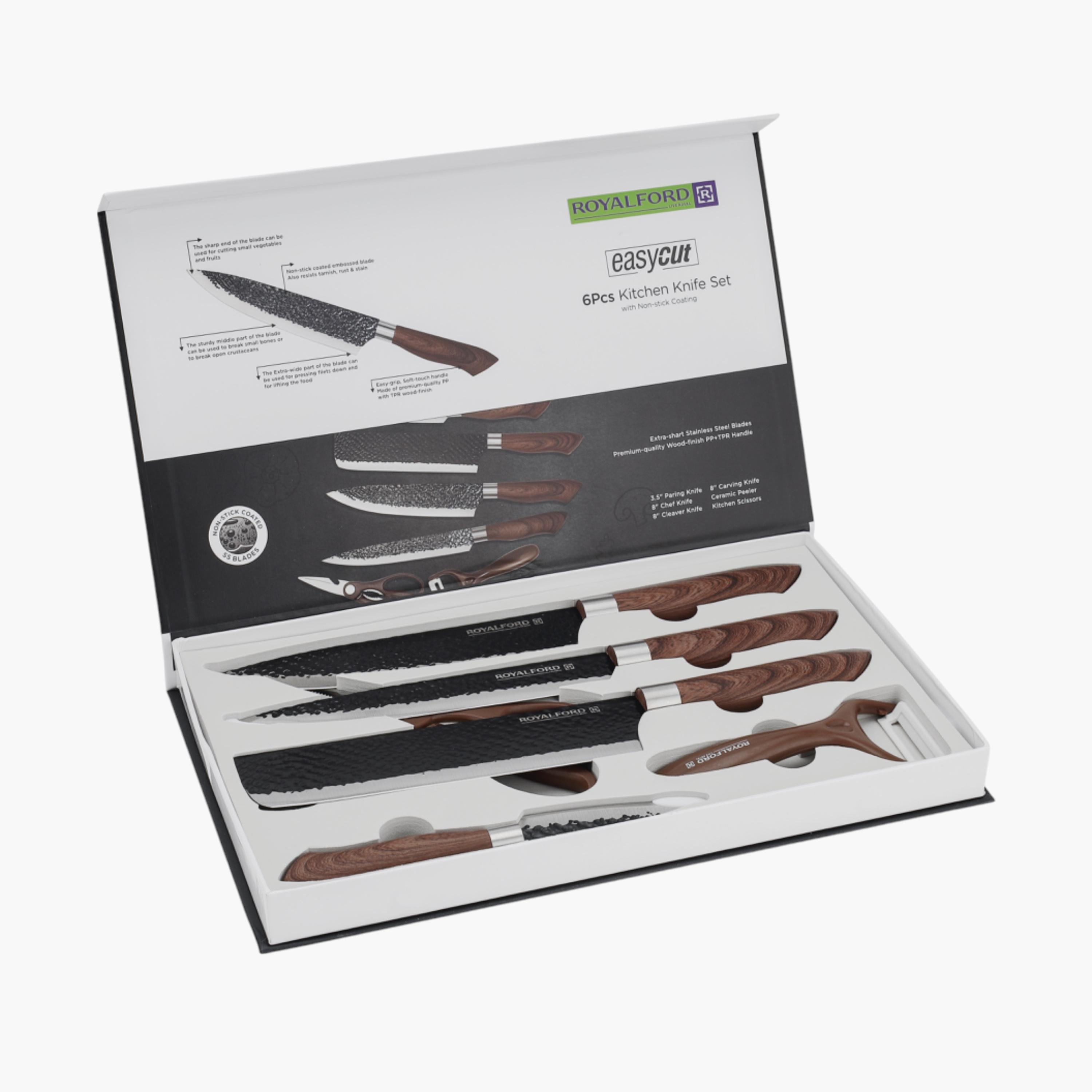 طقم سكاكين مطبخ ستانلس ستيل 6 قطع من رويال فورد-household-kitchen-kitchentoolsandutensils-knives-image-2