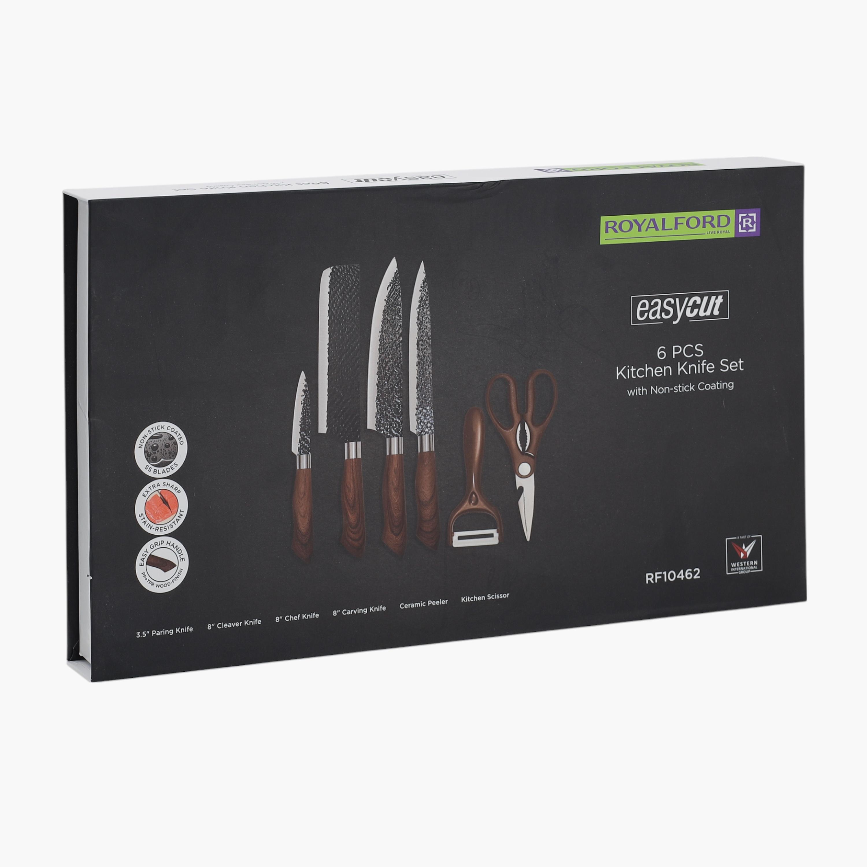 طقم سكاكين مطبخ ستانلس ستيل 6 قطع من رويال فورد-household-kitchen-kitchentoolsandutensils-knives-image-6