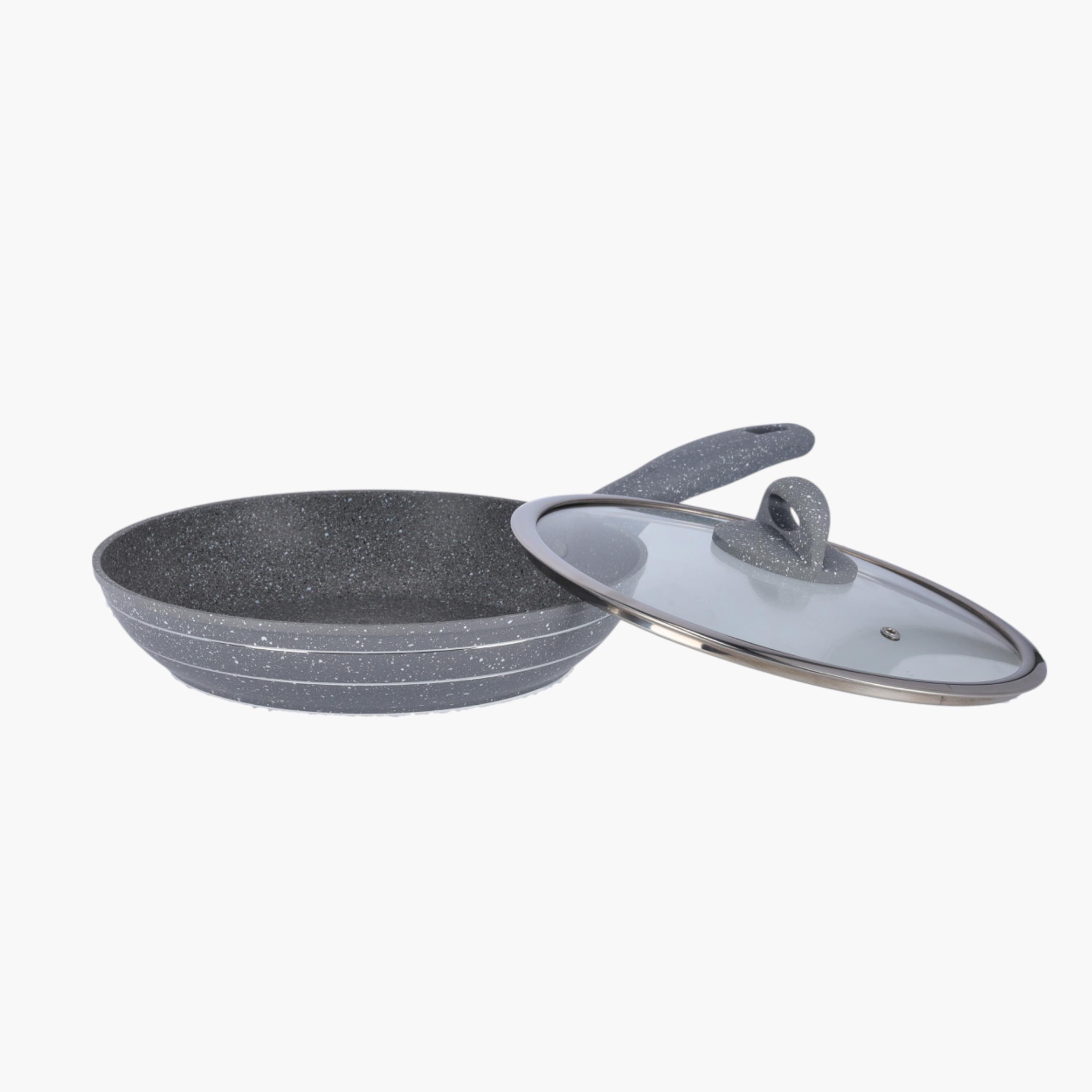 Granite Non-Stick Fry Pan with Lid - 28 cms-household-kitchen-cookware-potsandpans-image-3
