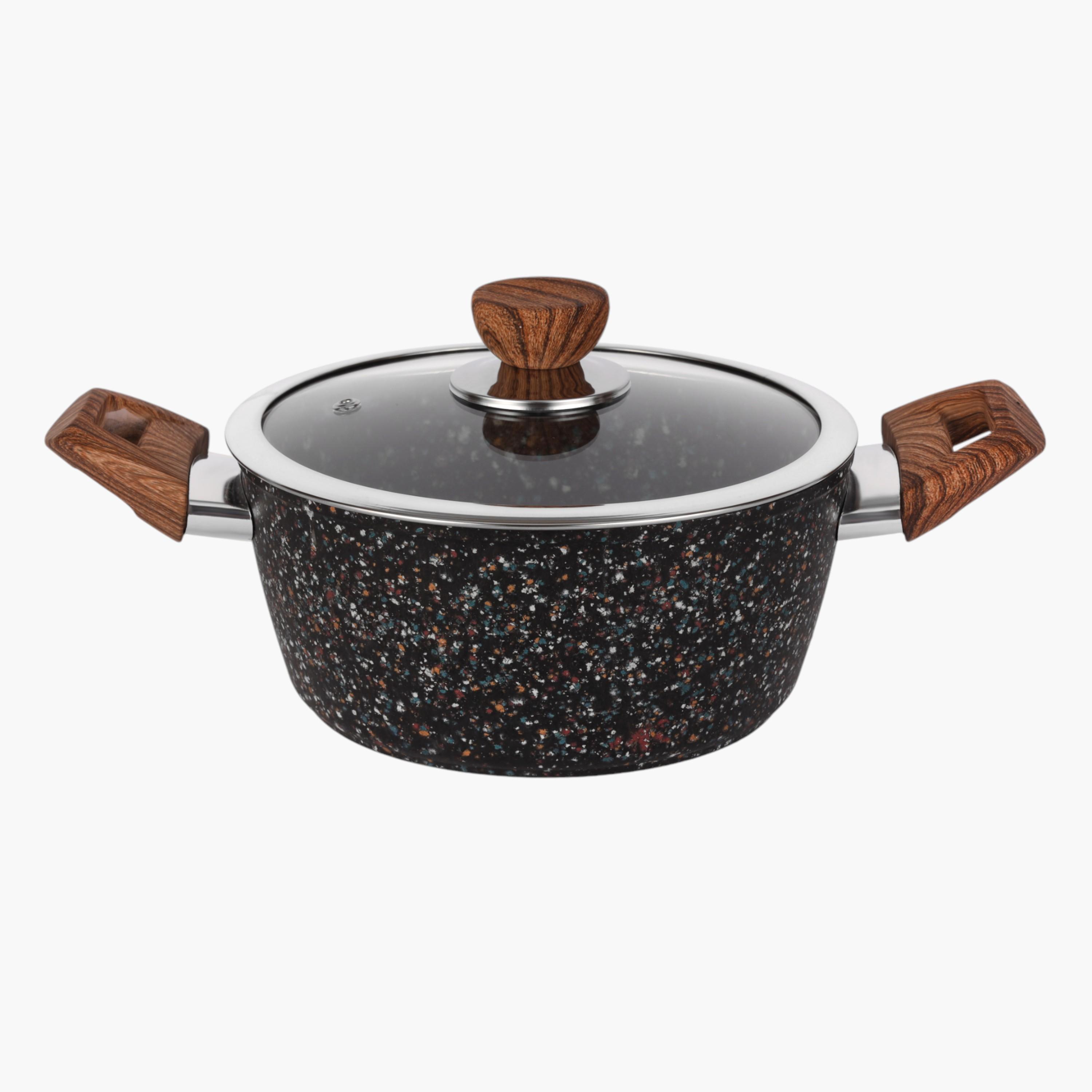 Multistone Non-Stick Casserole with Glass Lid - 20 cms-household-kitchen-cookware-potsandpans-image-2
