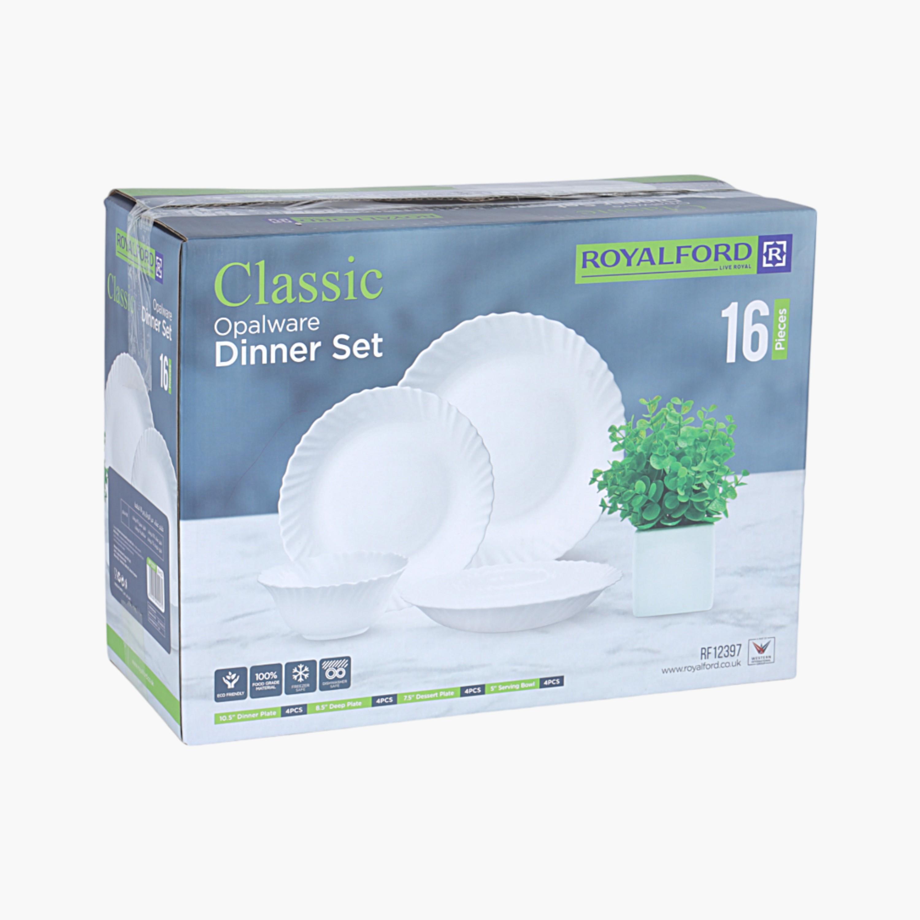 Royalford RF12397 16-Piece Classic Opalware Dinner Set-household-dining-dinnerware-dinnersets-image-6