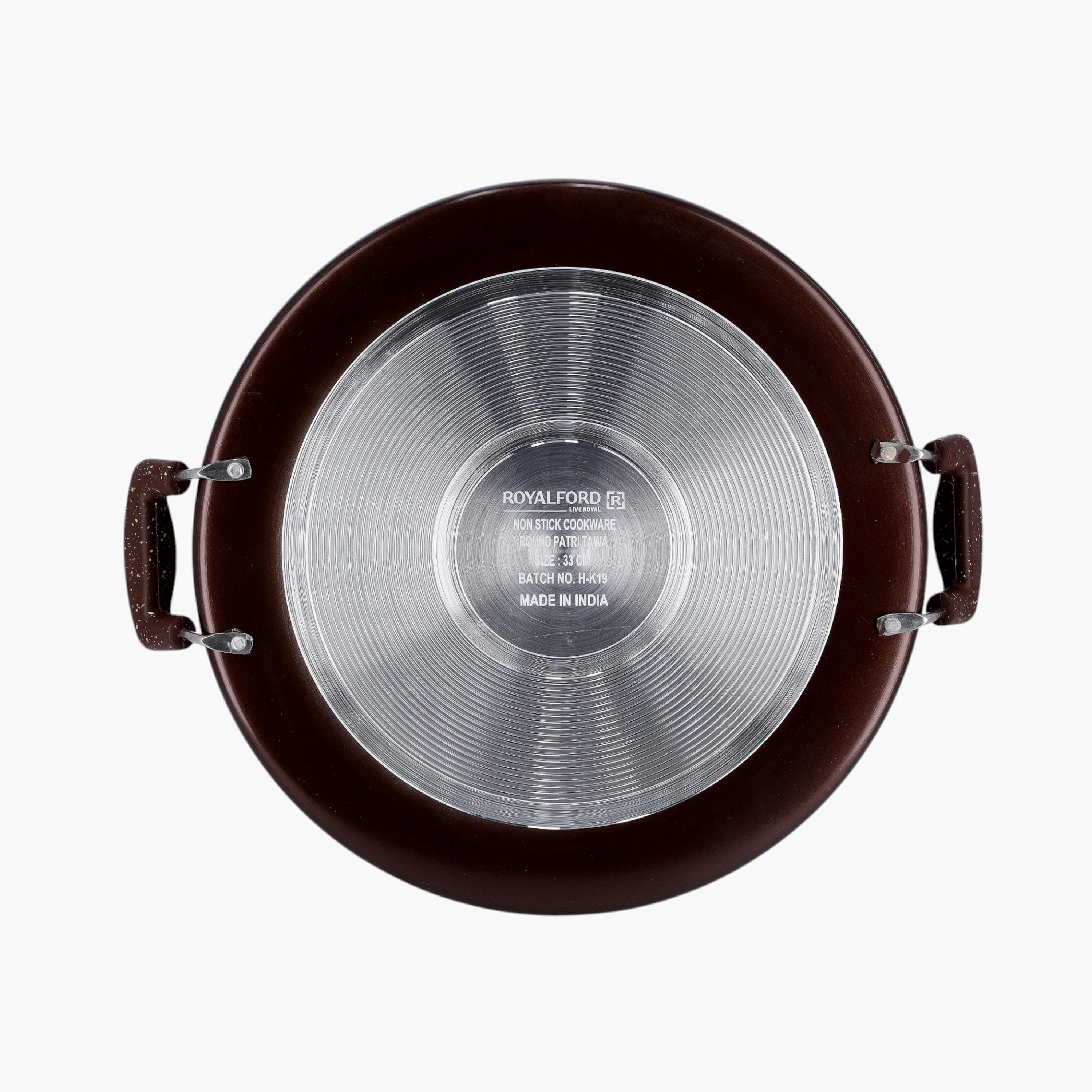 مقلاة تاوا مستديرة غير قابلة للالتصاق بتشطيب جرانيت من رويال فورد - 35 سم-household-kitchen-cookware-potsandpans-image-3