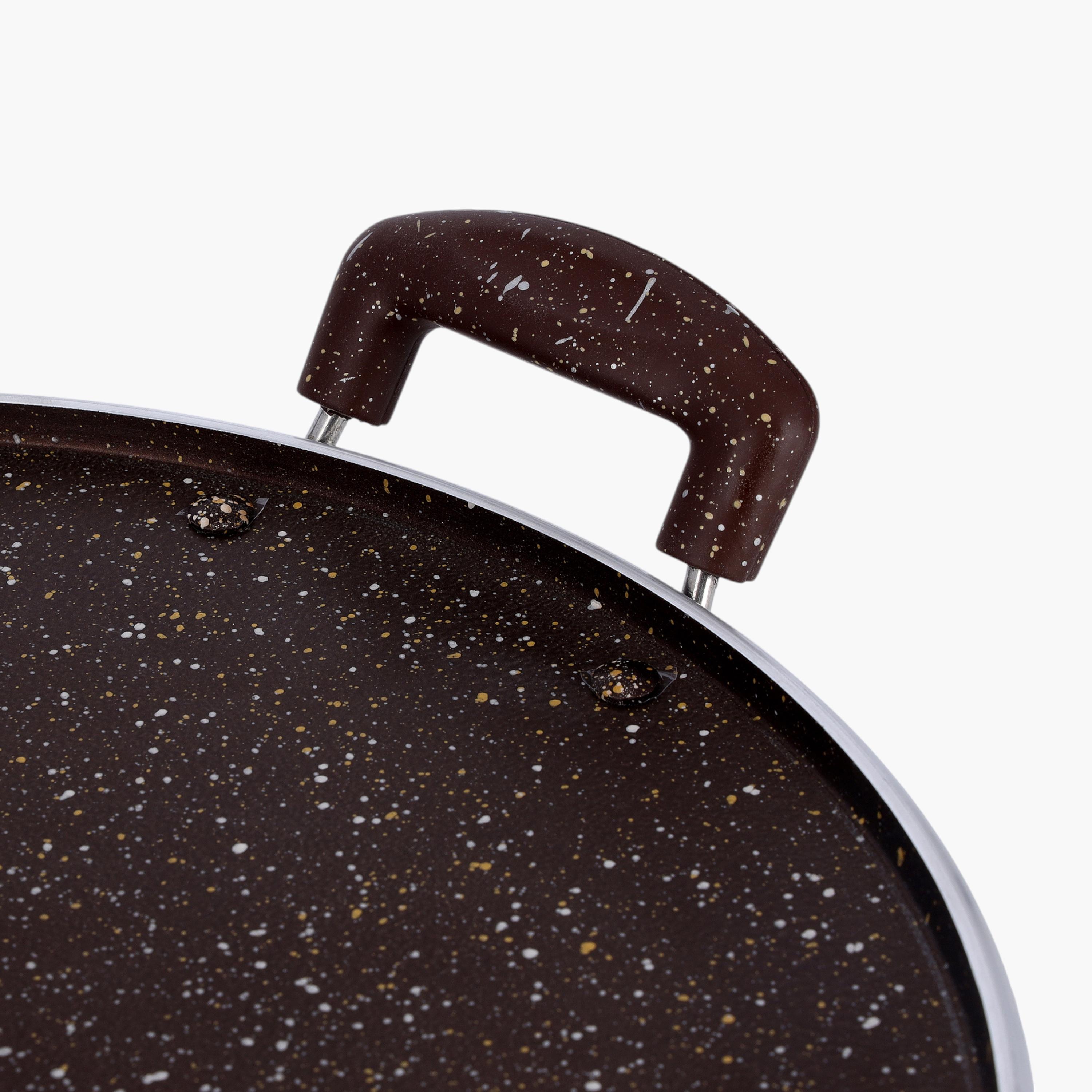 مقلاة تاوا مستديرة غير قابلة للالتصاق بتشطيب جرانيت من رويال فورد - 35 سم-household-kitchen-cookware-potsandpans-image-5
